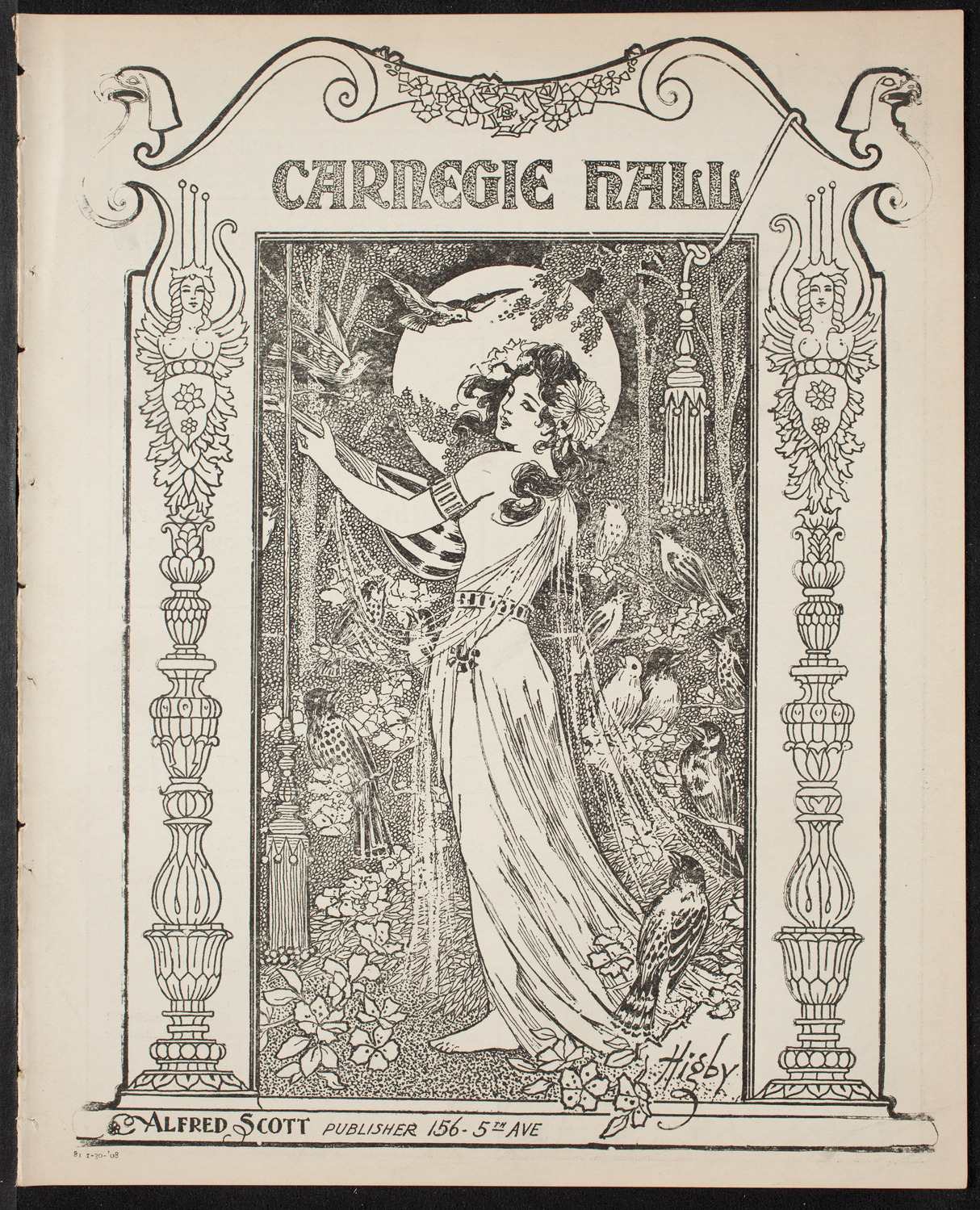 Russian Symphony Society of New York, January 30, 1908, program page 1