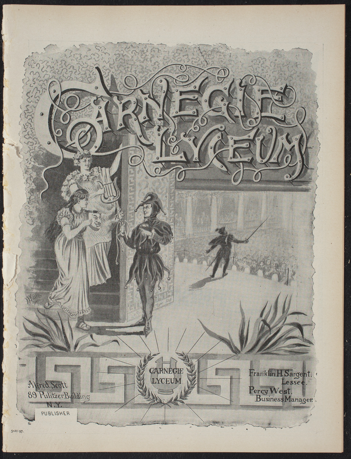 Graduation: Berkeley School, May 21, 1897, program page 1