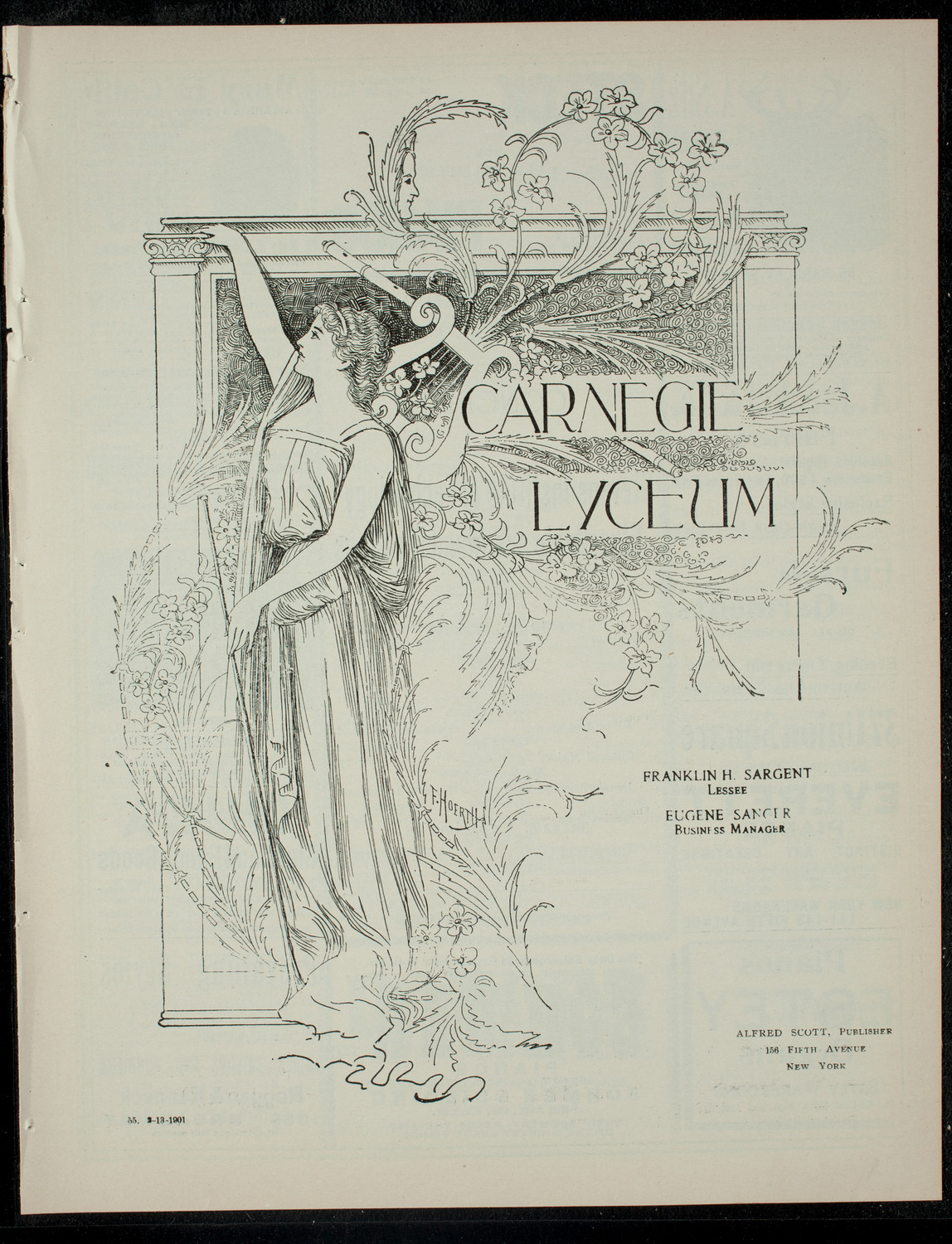 Concert by Stevens Institute of Technology Glee, Banjo and Mandolin Clubs, February 13, 1901, program page 1