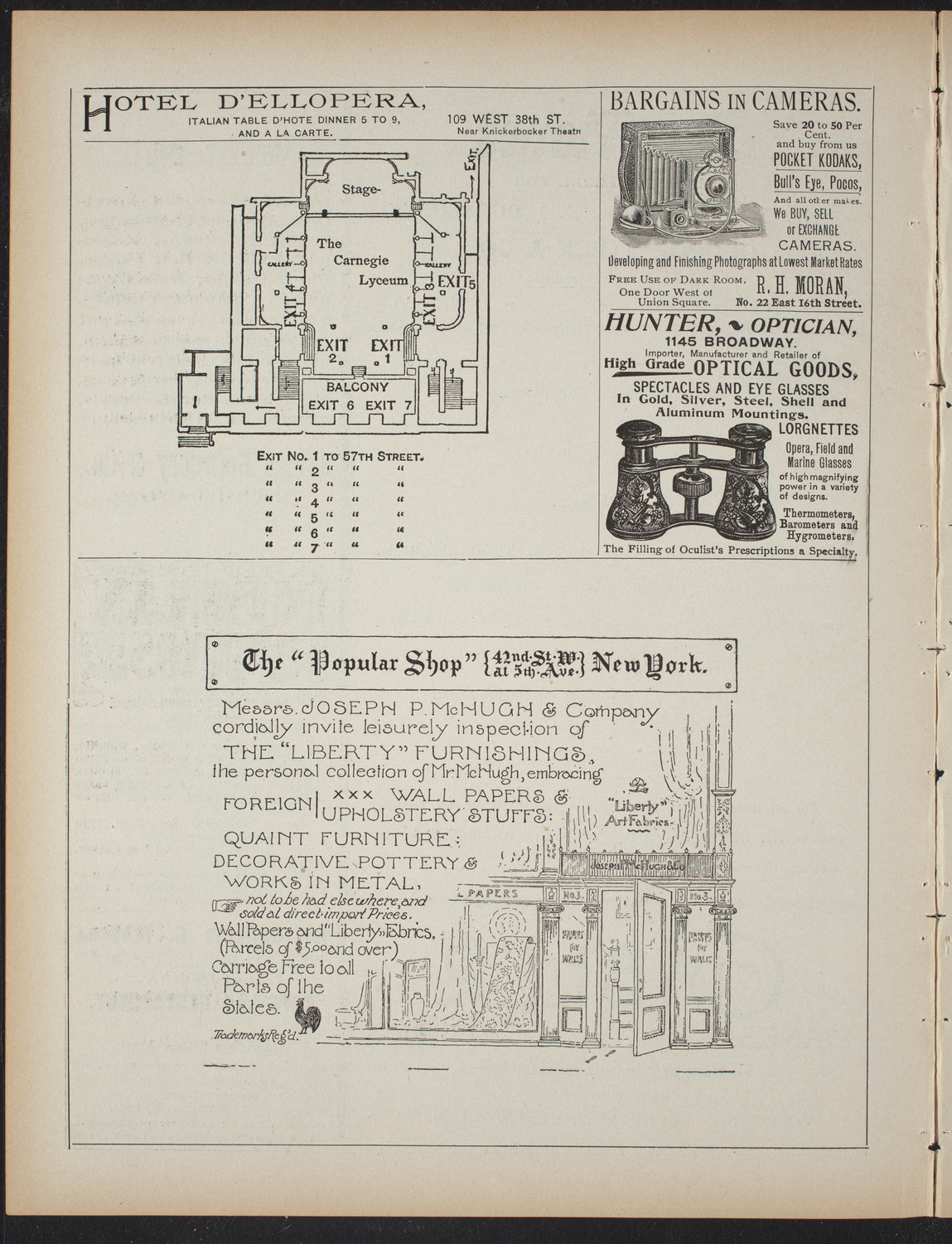 Lecture by David Dwight Wells, March 9, 1897, program page 6