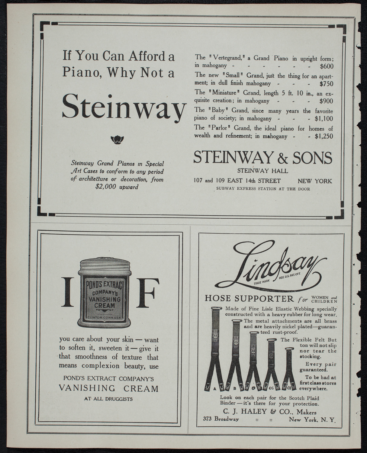 Julia Culp, Contralto, January 28, 1913, program page 4