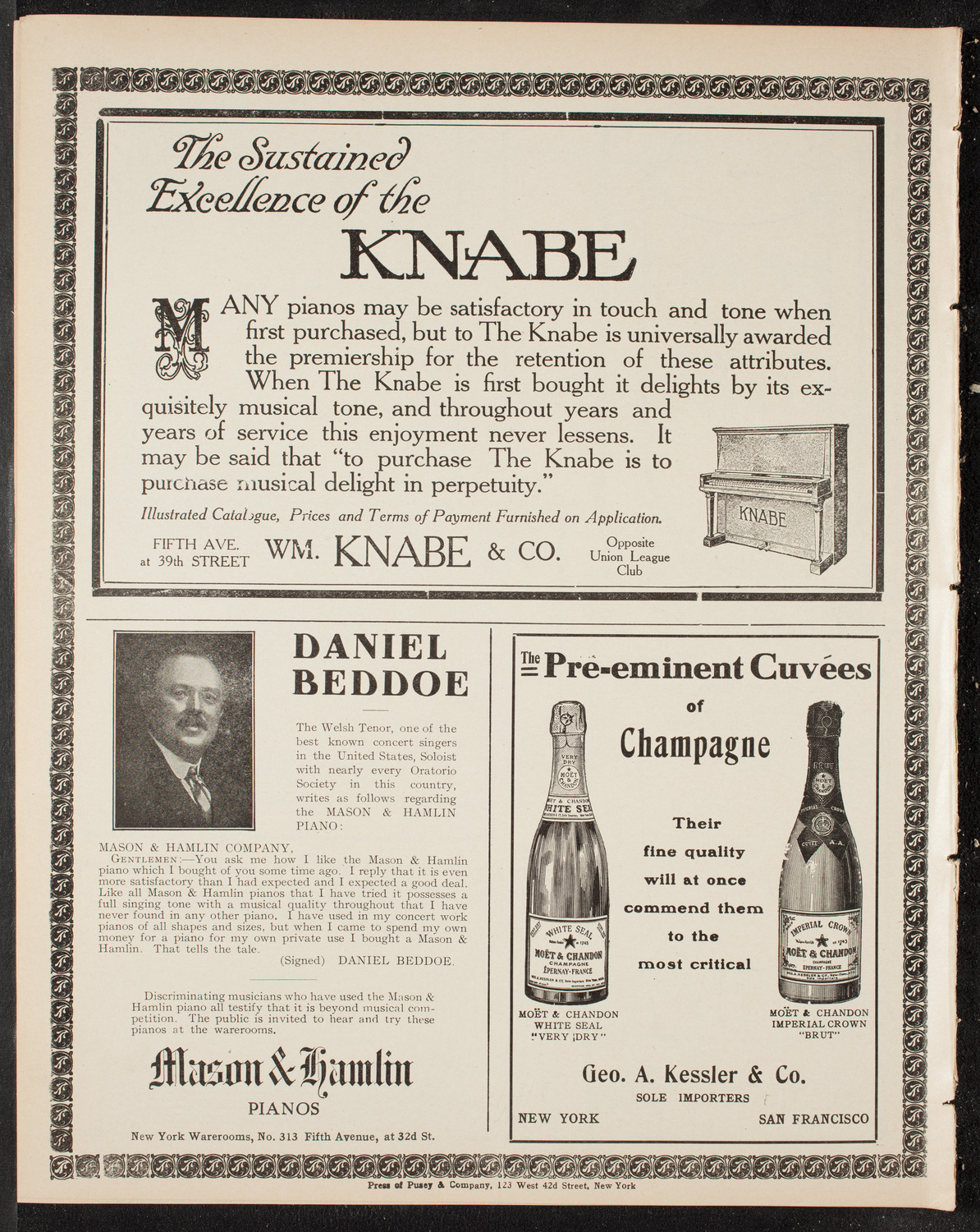 Gustav Mahler and New York Philharmonic, April 6, 1909, program page 12