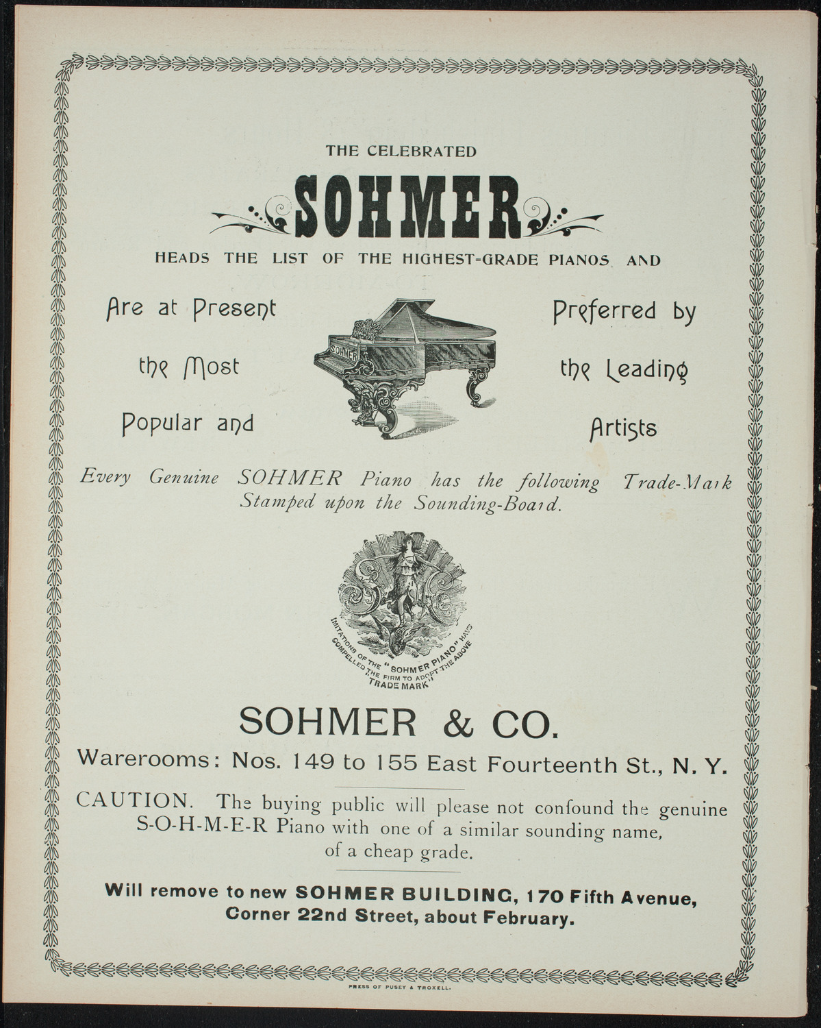 Columbia University Sophomore Class, December 21, 1897, program page 8