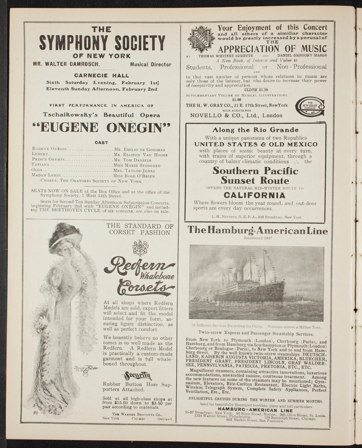 Burton Holmes Travelogue: Paris, January 26, 1908, program page 2