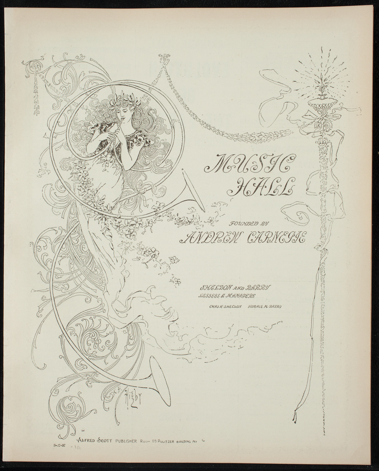 Illustrated Lecture: Evolution of the Earth, March 27, 1897, program page 1