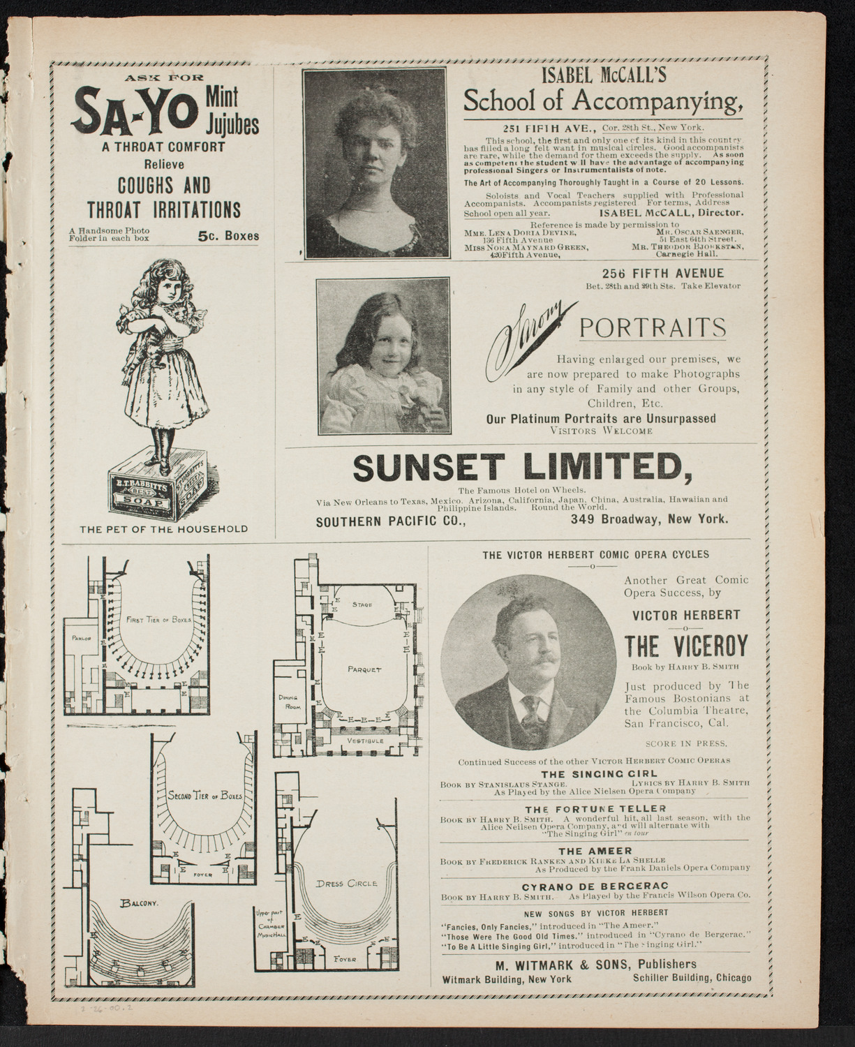 Pittsburgh Symphony Orchestra, February 26, 1900, program page 3