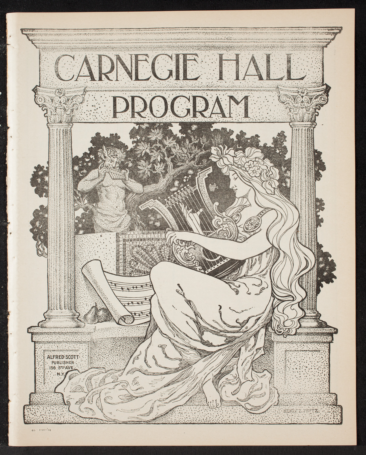 Arion Society, January 22, 1904, program page 1
