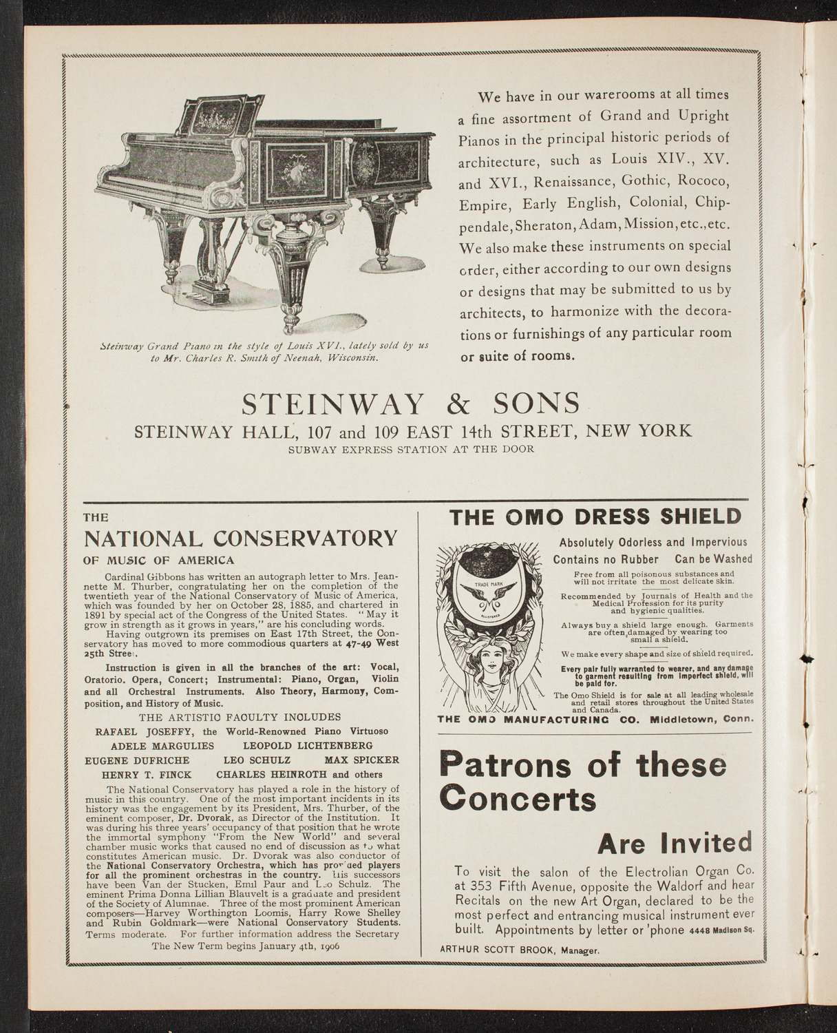 New York Symphony Orchestra, January 16, 1906, program page 4