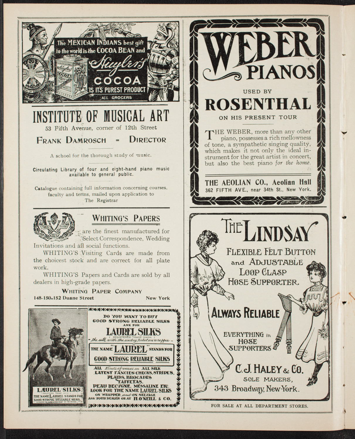 New York College of Music, February 3, 1907, program page 6