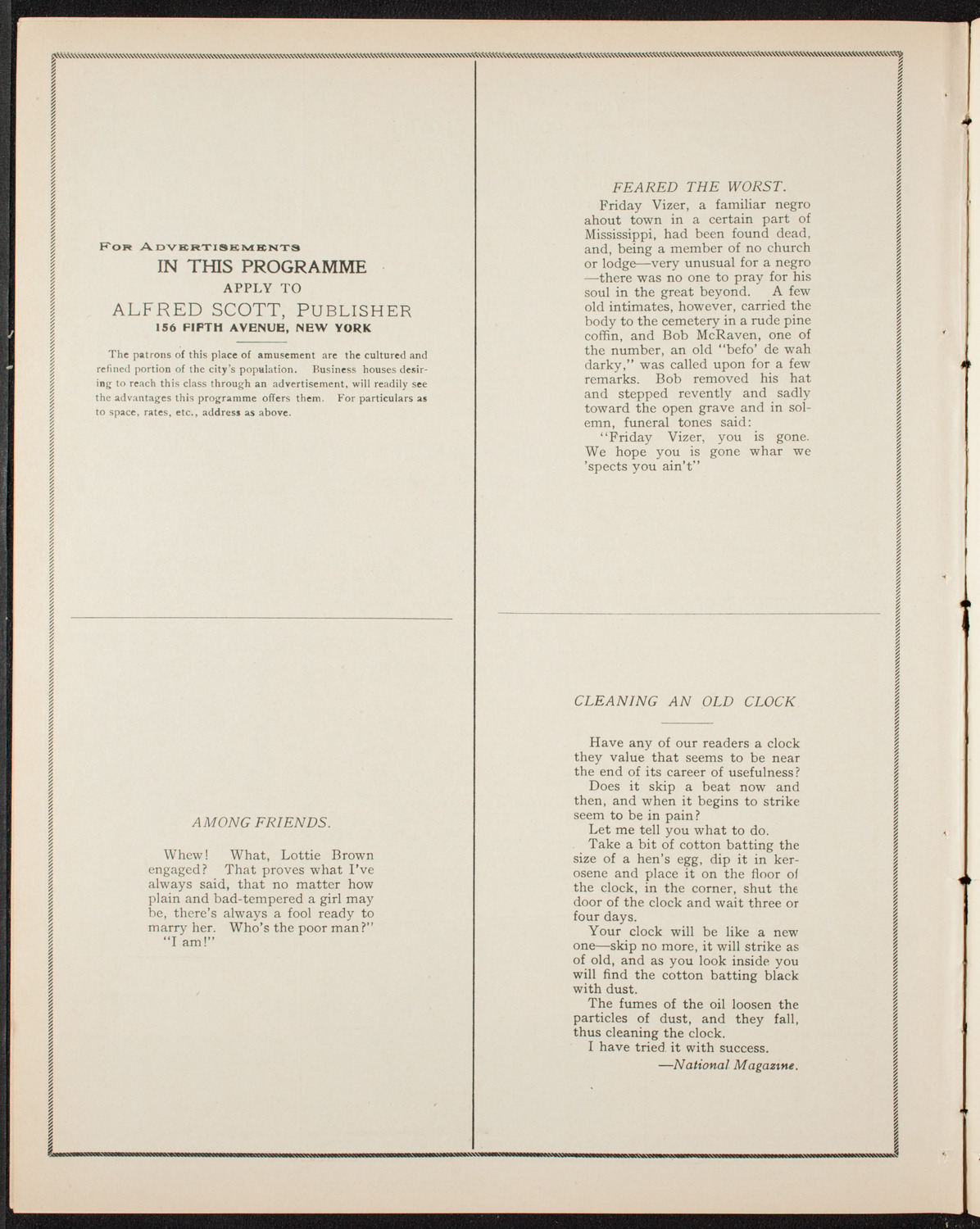 Graduation: College of St. Francis Xavier, June 18, 1906, program page 10