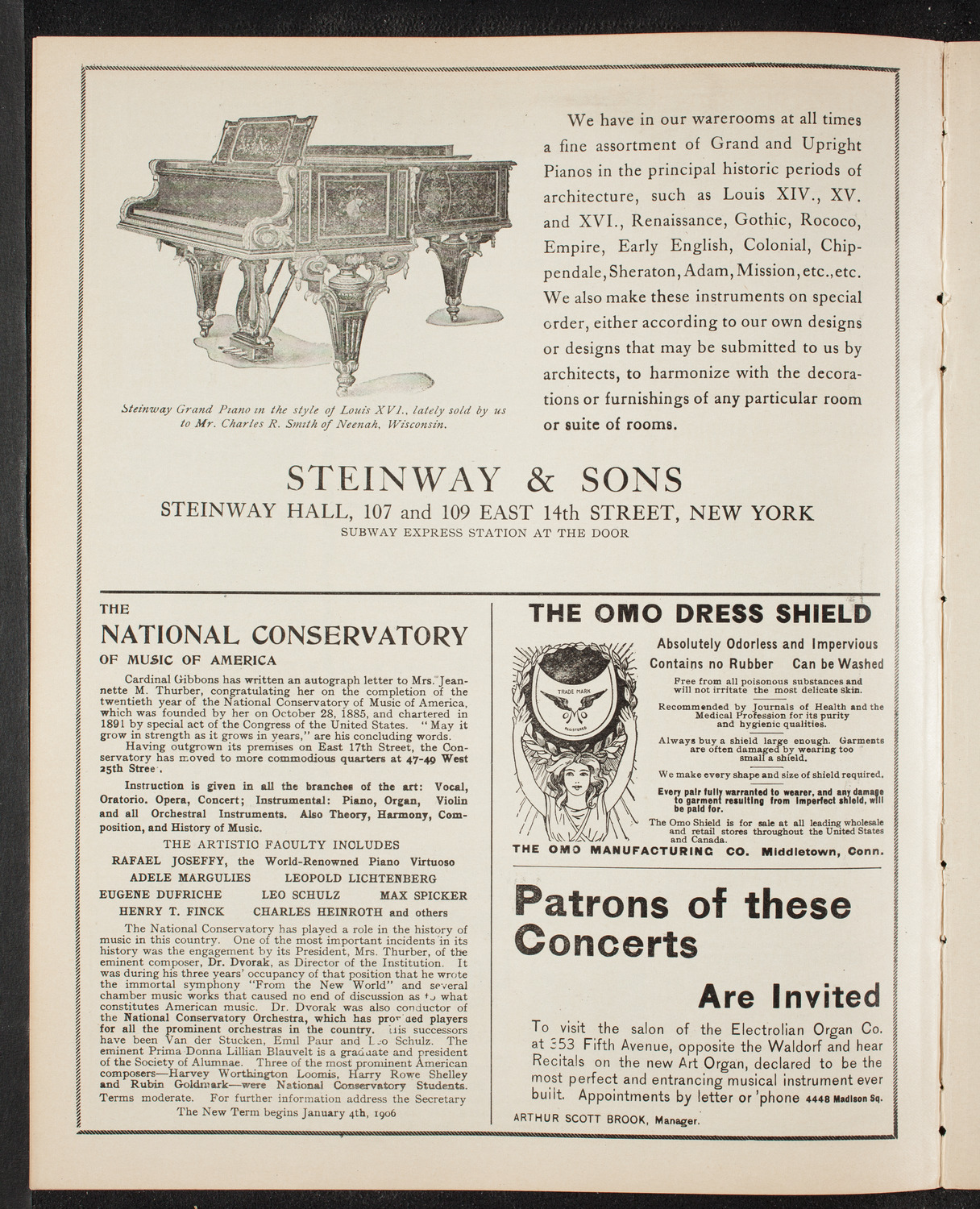 Boston Symphony Orchestra, January 13, 1906, program page 4