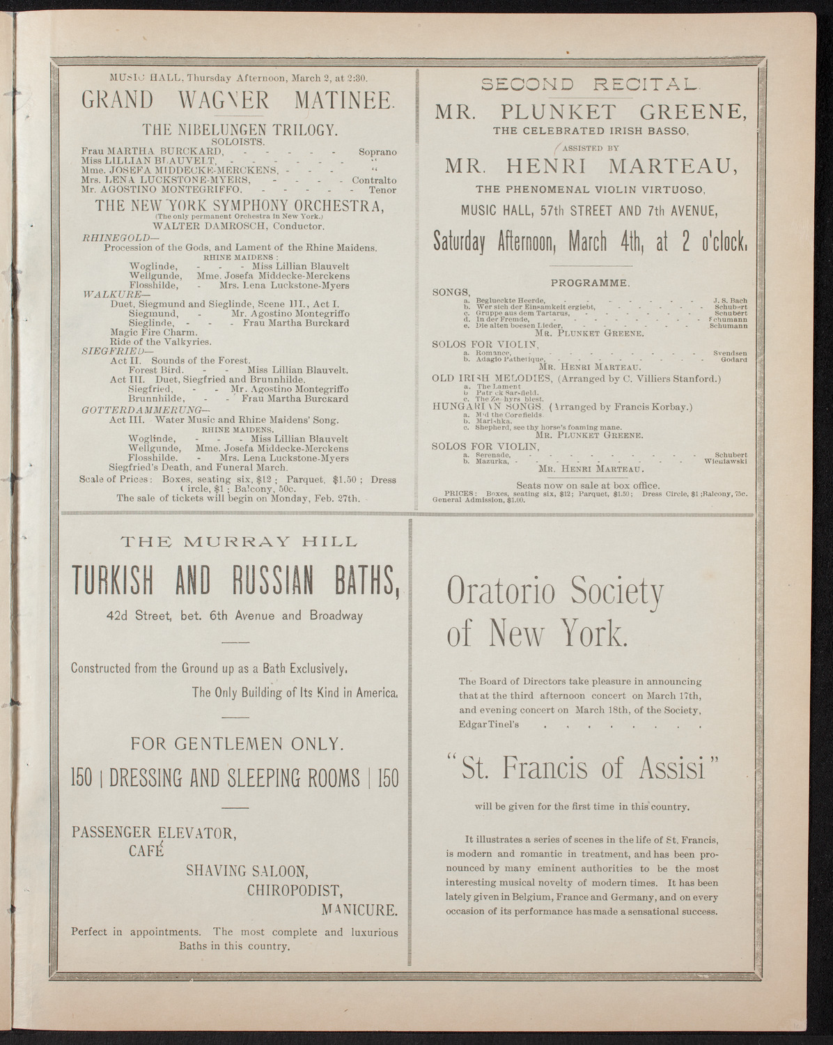 Discourse on The Drama by Joseph Jefferson, March 1, 1893, program page 7
