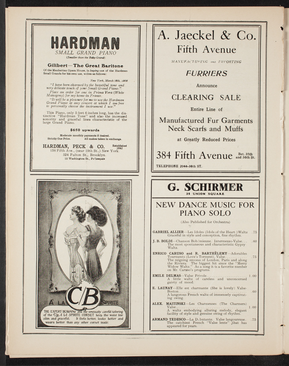 Ben Greet Players with New York Symphony Orchestra: Mendelssohn Centennial Festival, February 1, 1909, program page 8