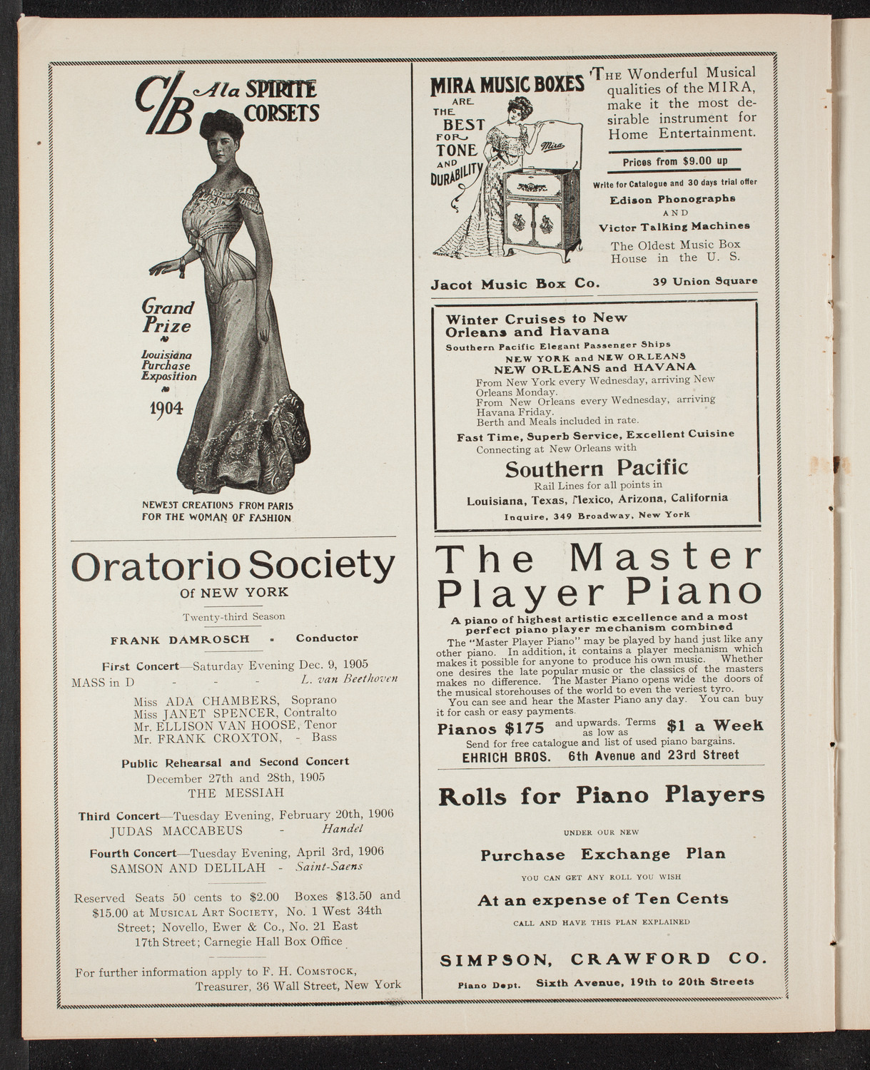 Symphony Concert for Young People, November 25, 1905, program page 8