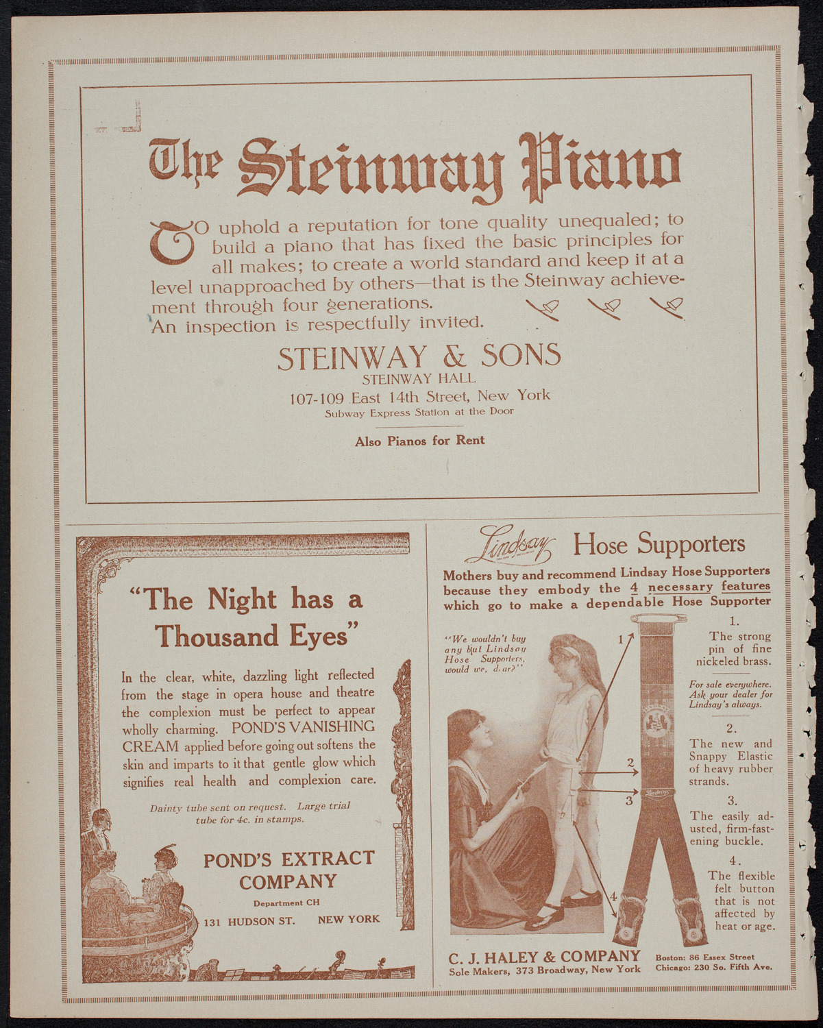 Elmendorf Lecture: Ceylon and the Sinhalese, October 27, 1913, program page 4