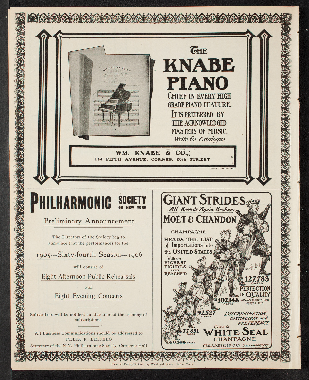 People's Singing Classes, April 30, 1905, program page 12