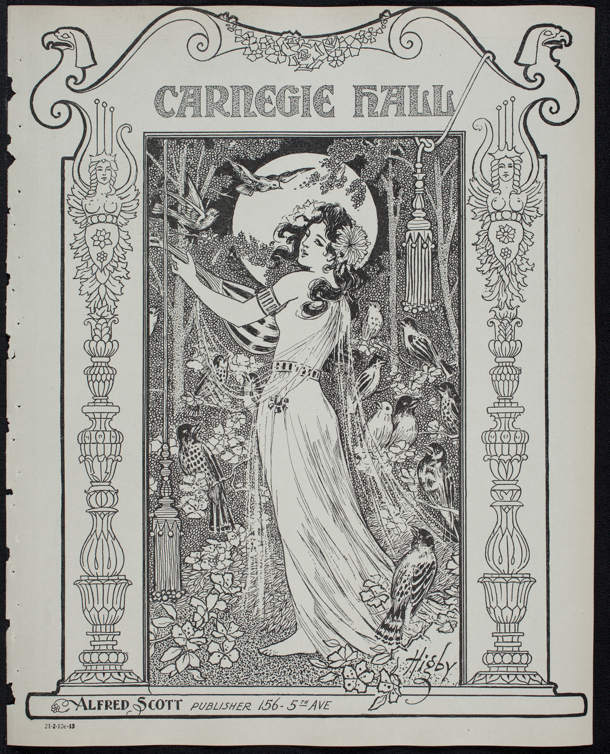 Clef Club Orchestra / Benefit: Music School Settlement for Colored People of the City of New York, February 12, 1913, program page 1