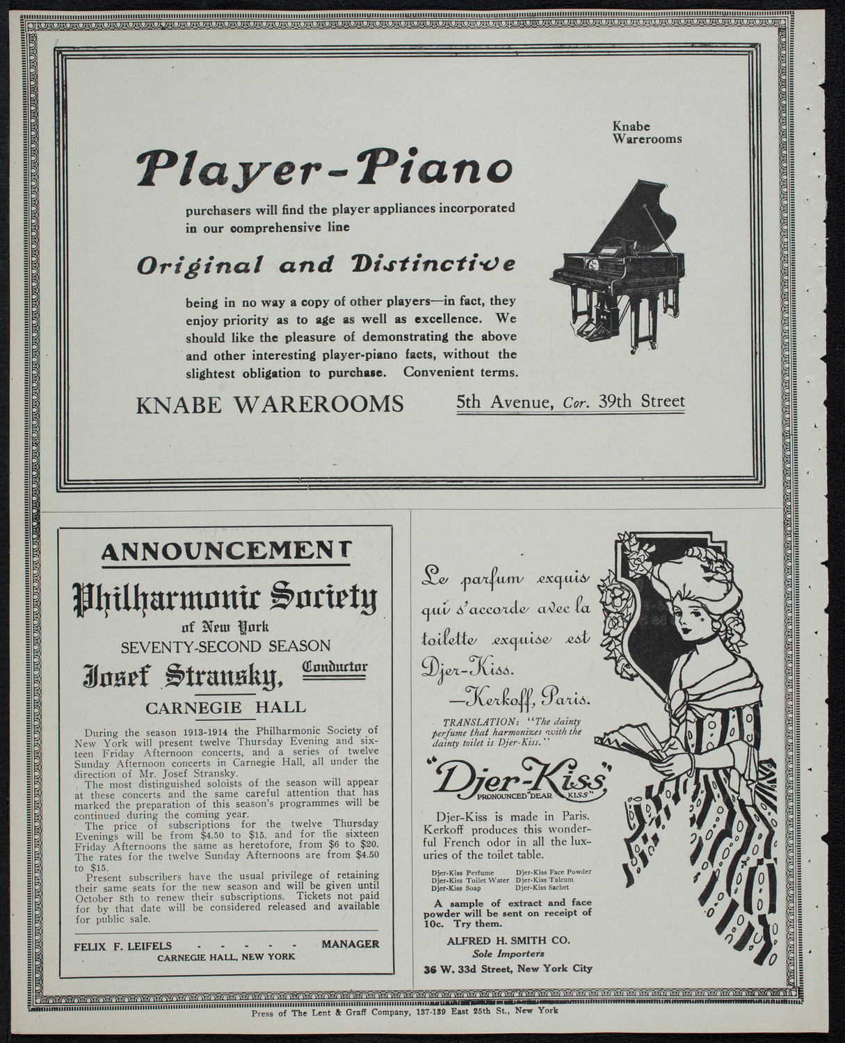 People's Symphony Concert, April 20, 1913, program page 12
