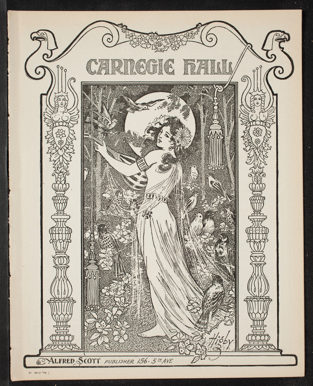 Victor Herbert's Orchestra, December 31, 1905, program page 1
