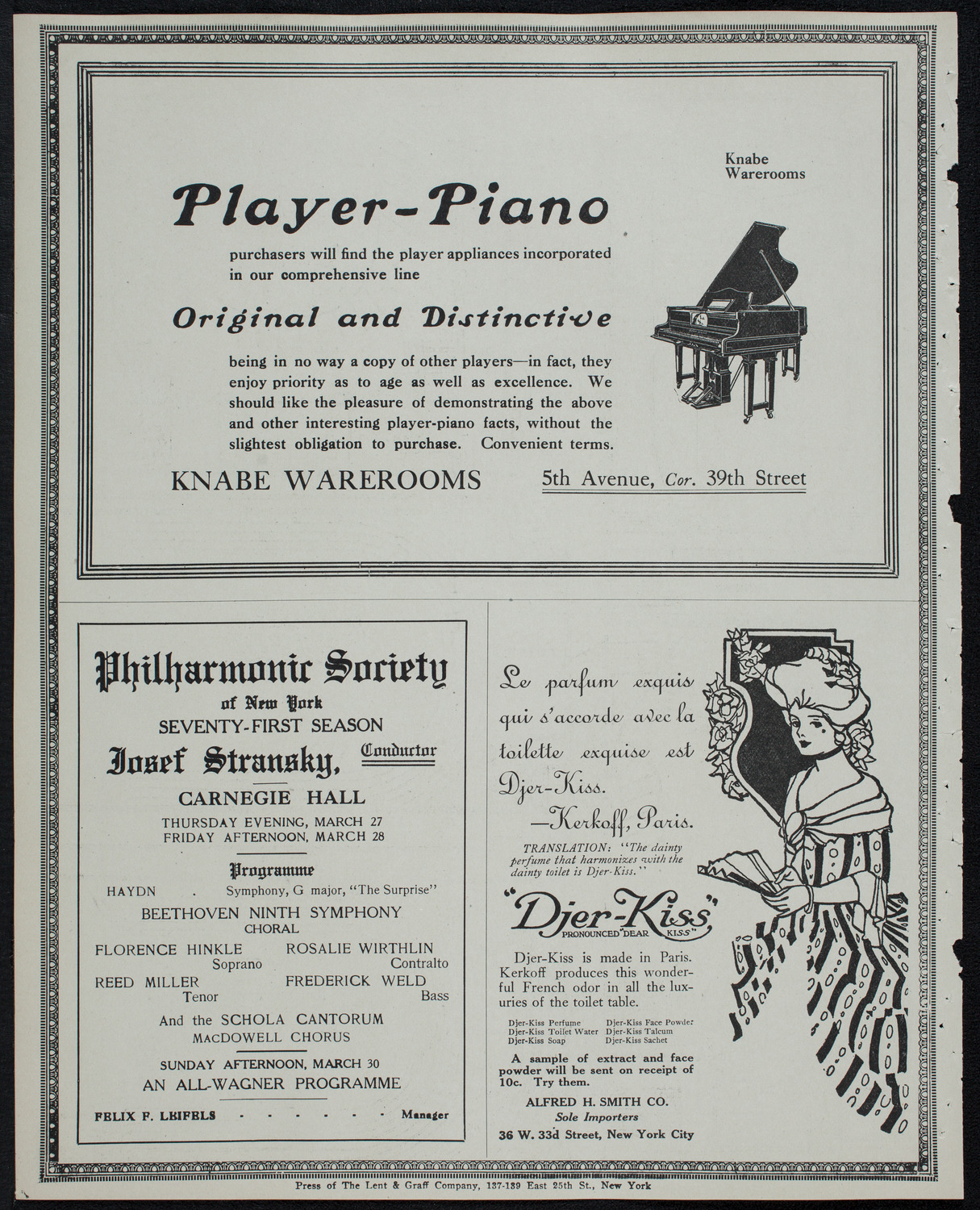Boston Symphony Orchestra, March 20, 1913, program page 12