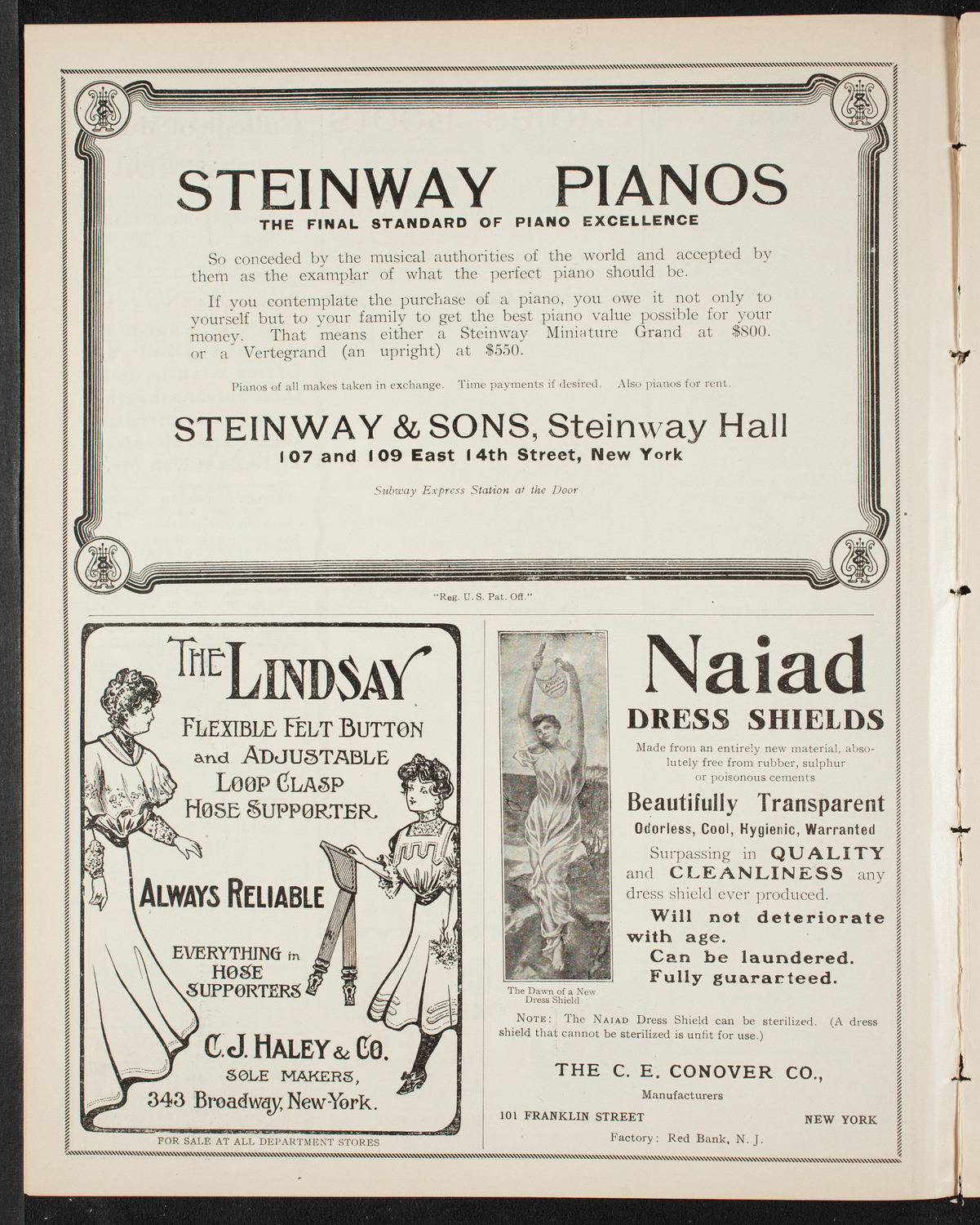 Vladimir de Pachmann, Piano, November 19, 1907, program page 4