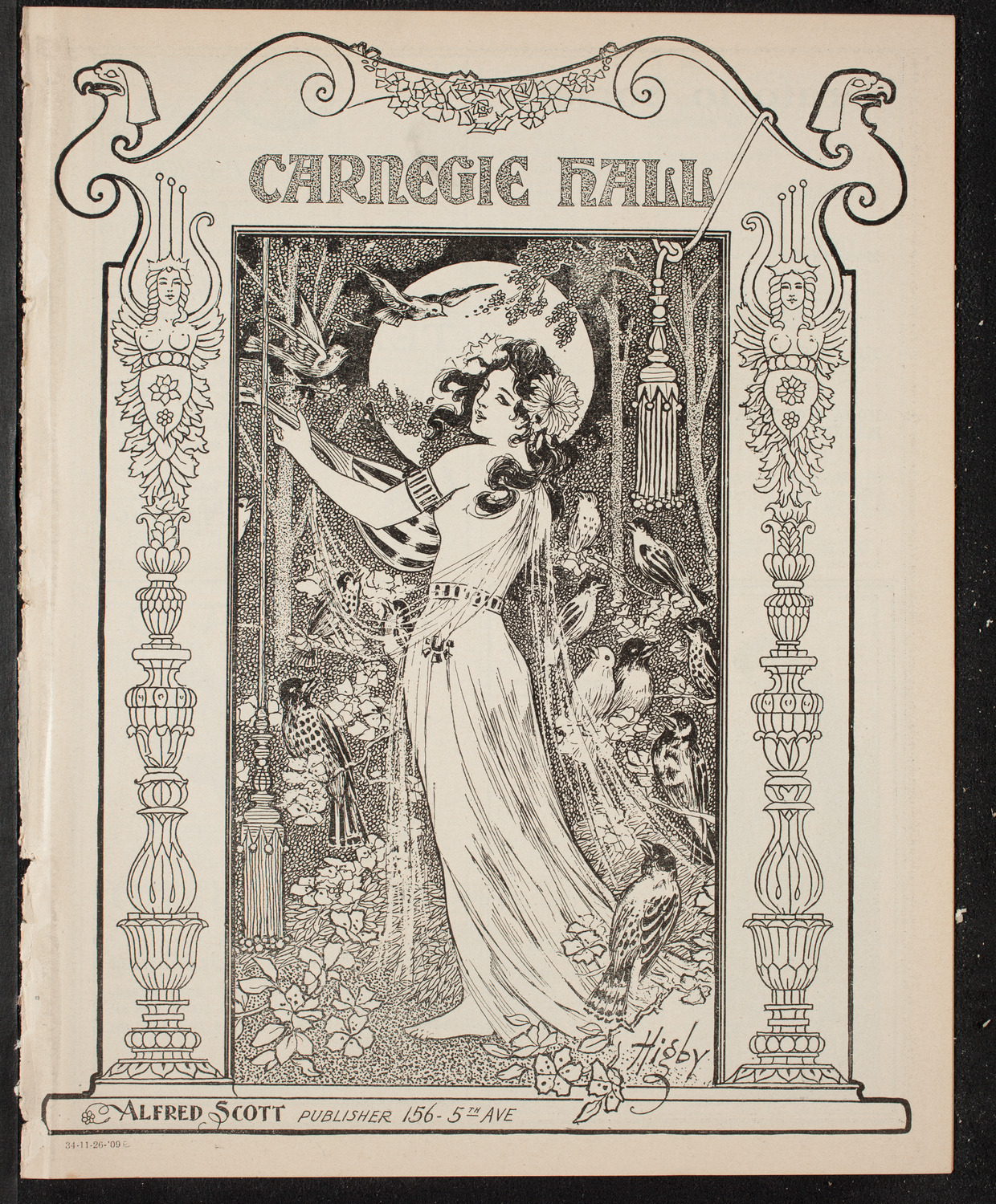 People's Symphony Concert, November 26, 1909, program page 1