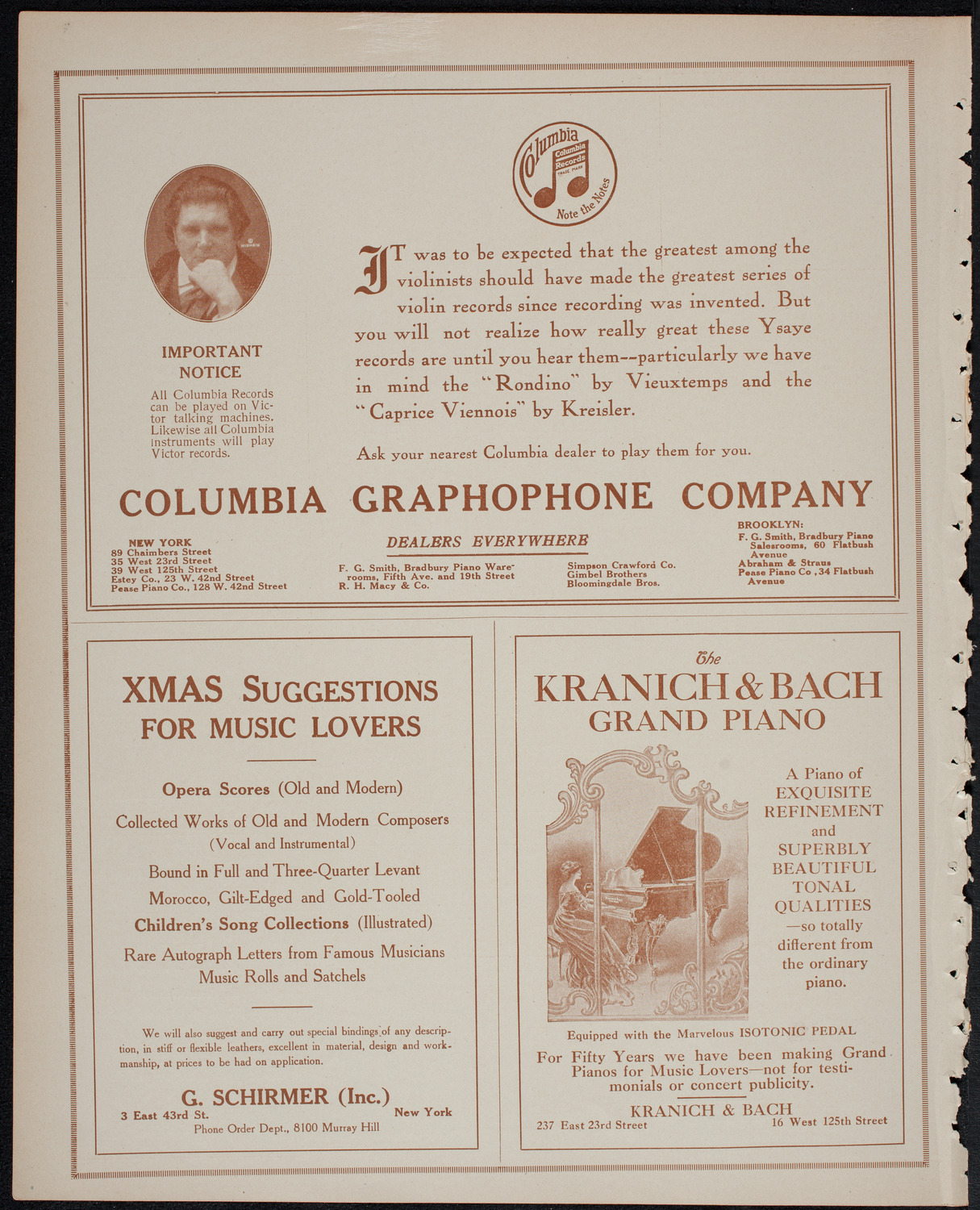 Musical Art Society of New York, December 16, 1913, program page 6