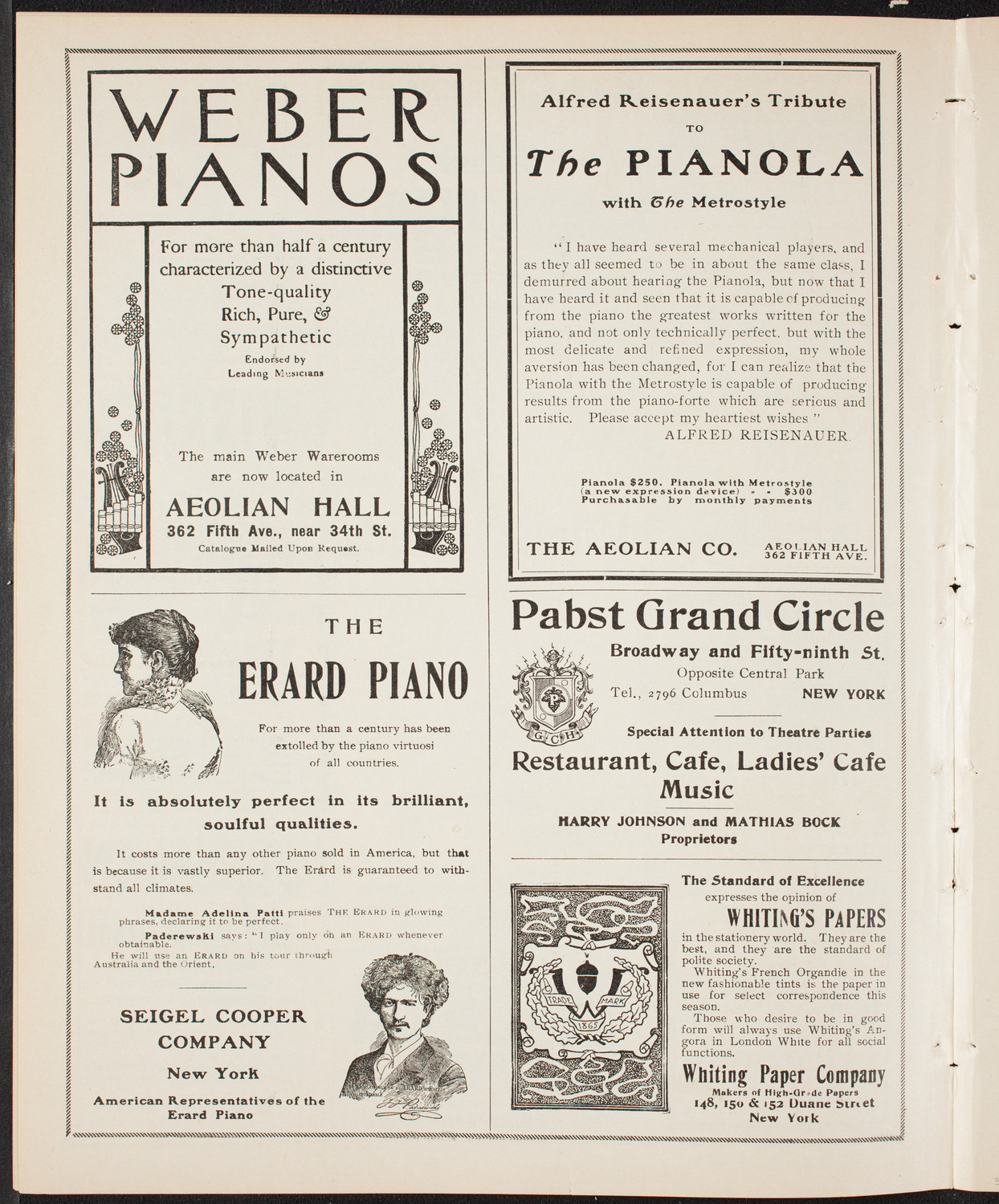 Lillian Nordica, Soprano, with the New York Symphony Orchestra, March 12, 1904, program page 6