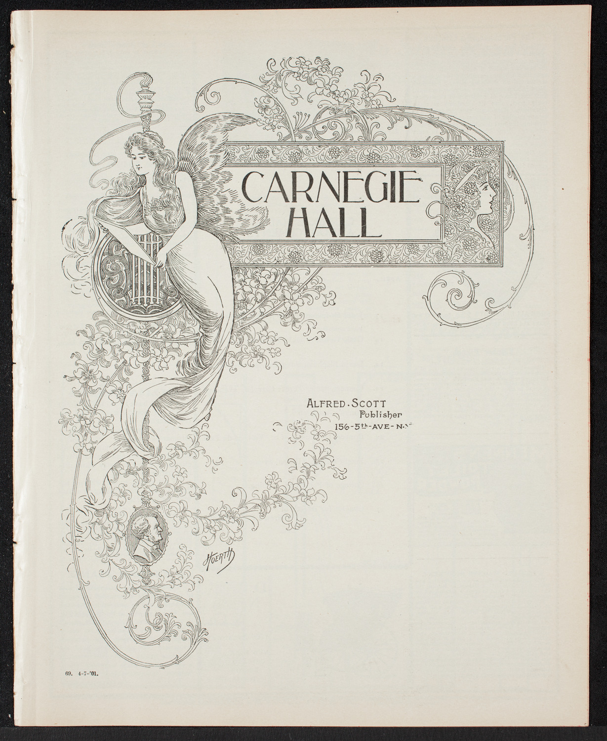 Orchestral Concert Conducted by Georg Henschel, April 7, 1901, program page 1