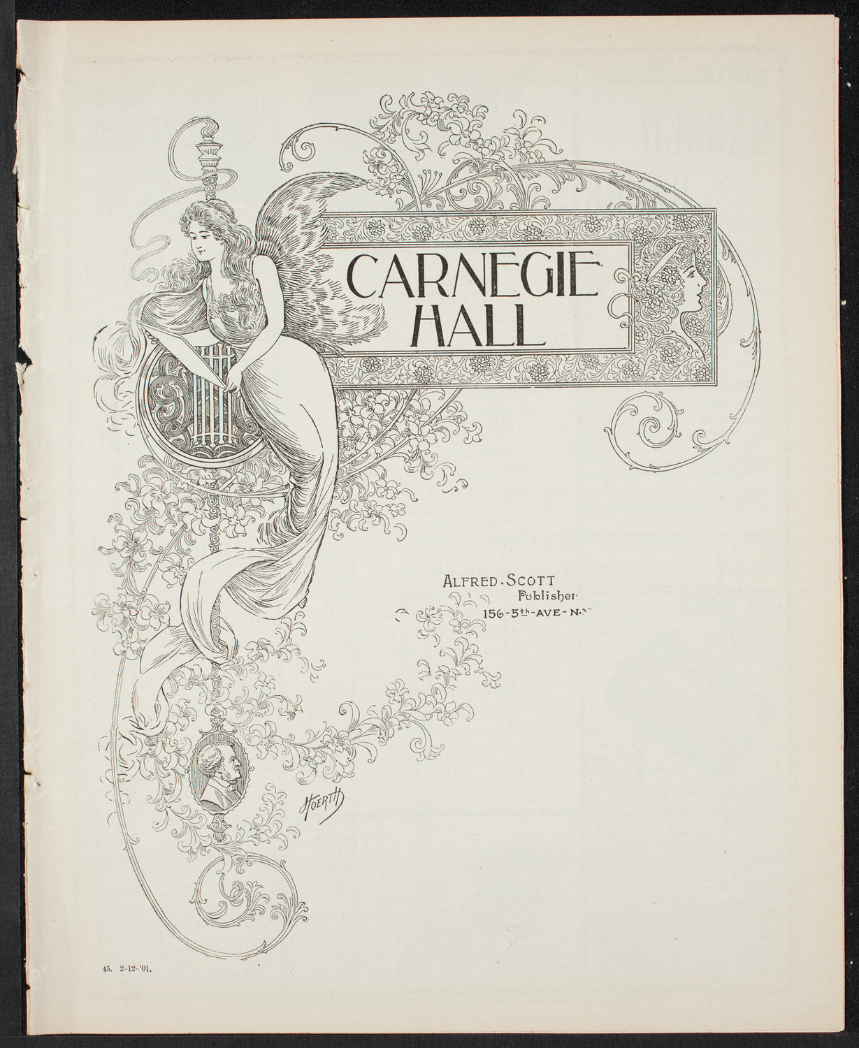 Pittsburgh Symphony Orchestra, February 12, 1901, program page 1