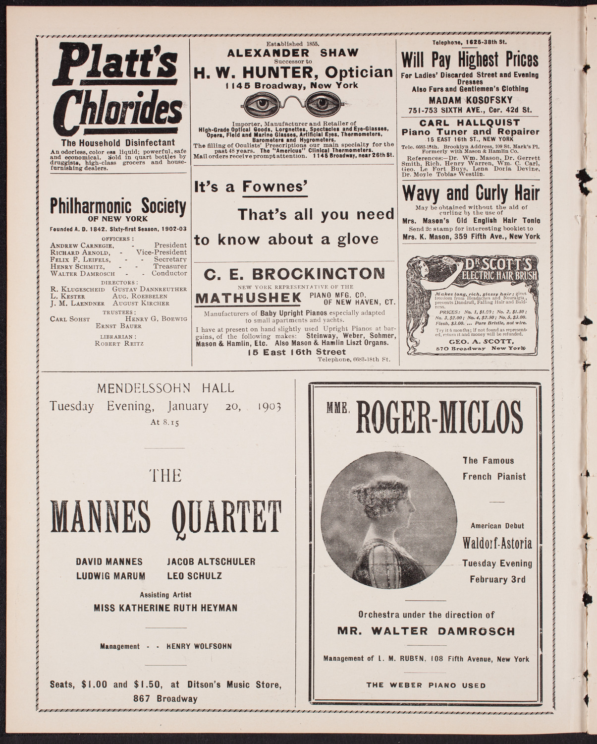 Symphony Concert for Young People, January 10, 1903, program page 2