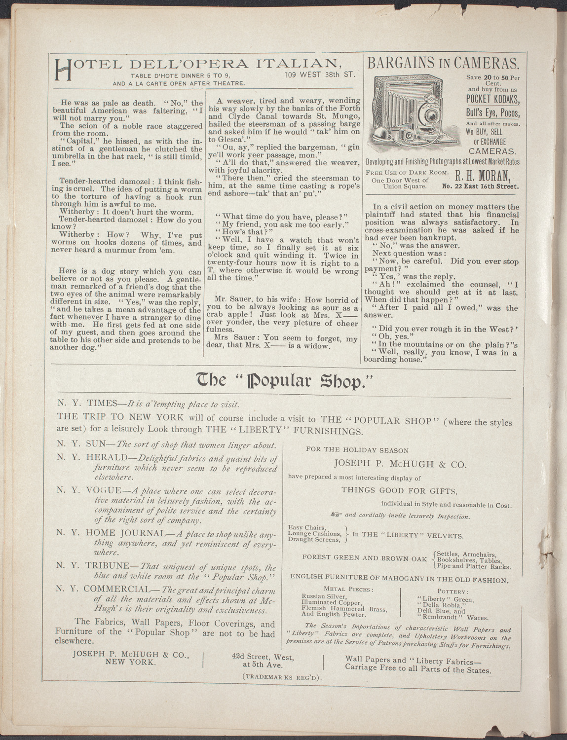 American Academy of Dramatic Arts, November 28, 1896, program page 6