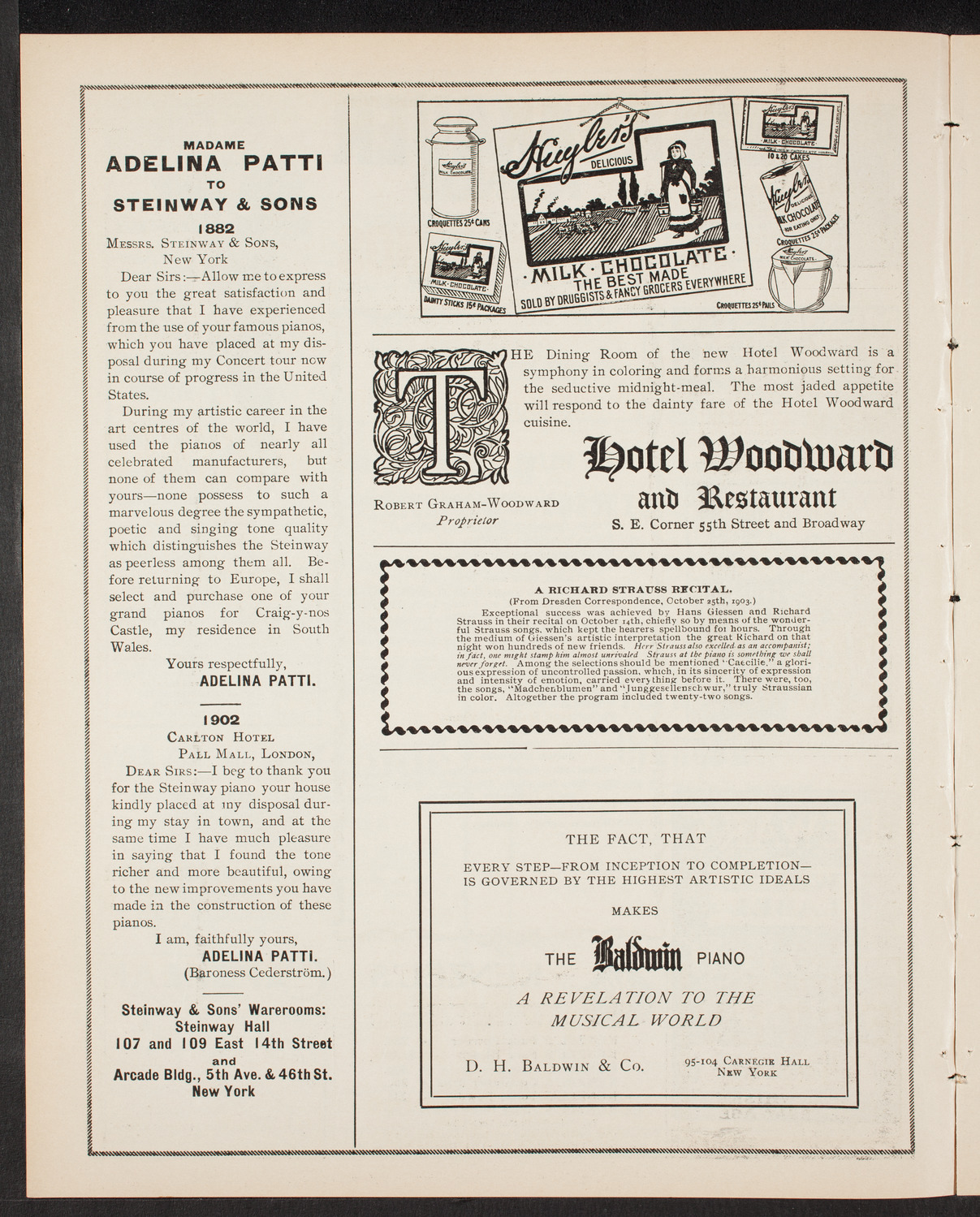 New York Philharmonic, December 5, 1903, program page 4