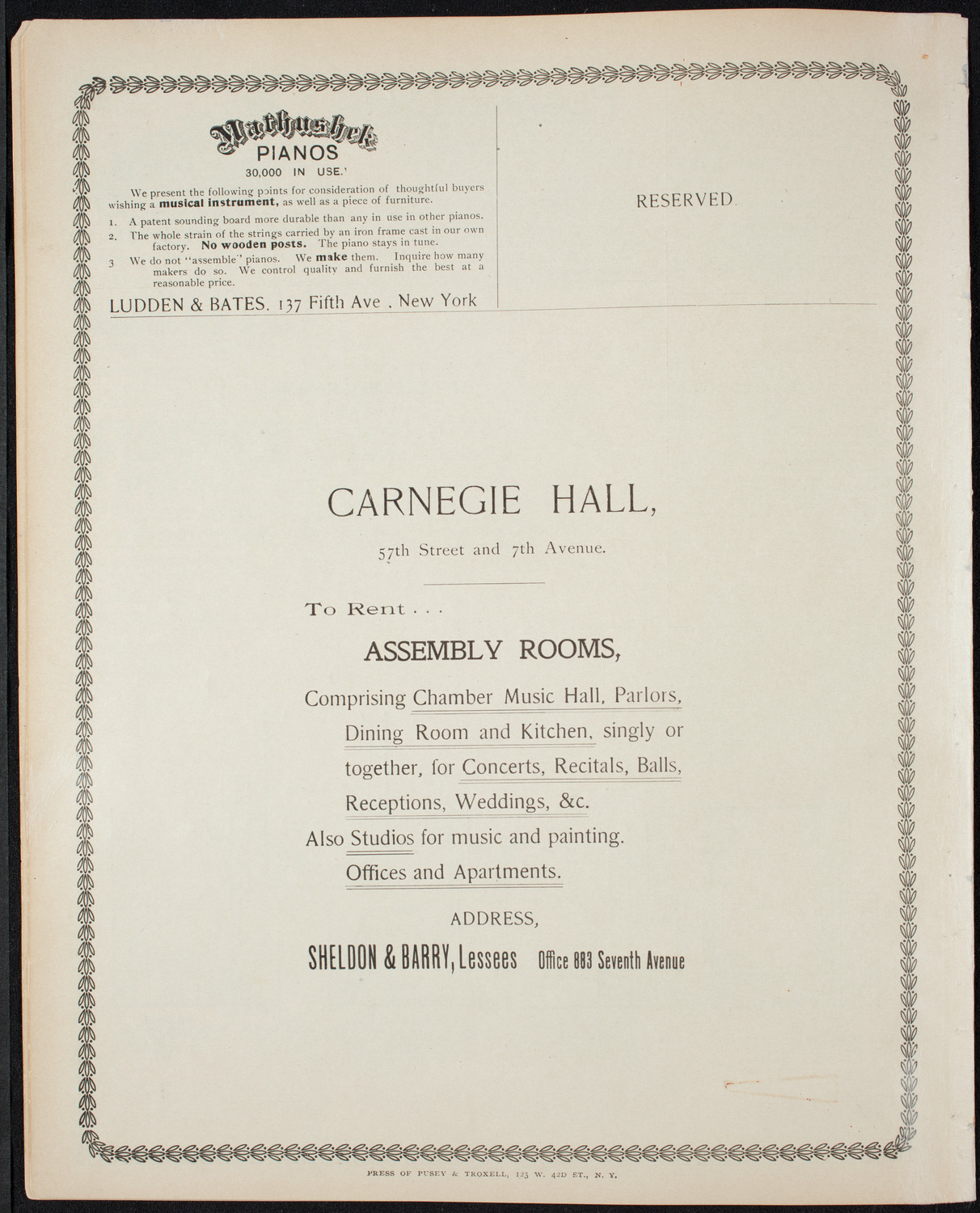 Luther League of America National Convention Rally, October 20, 1898, program page 8