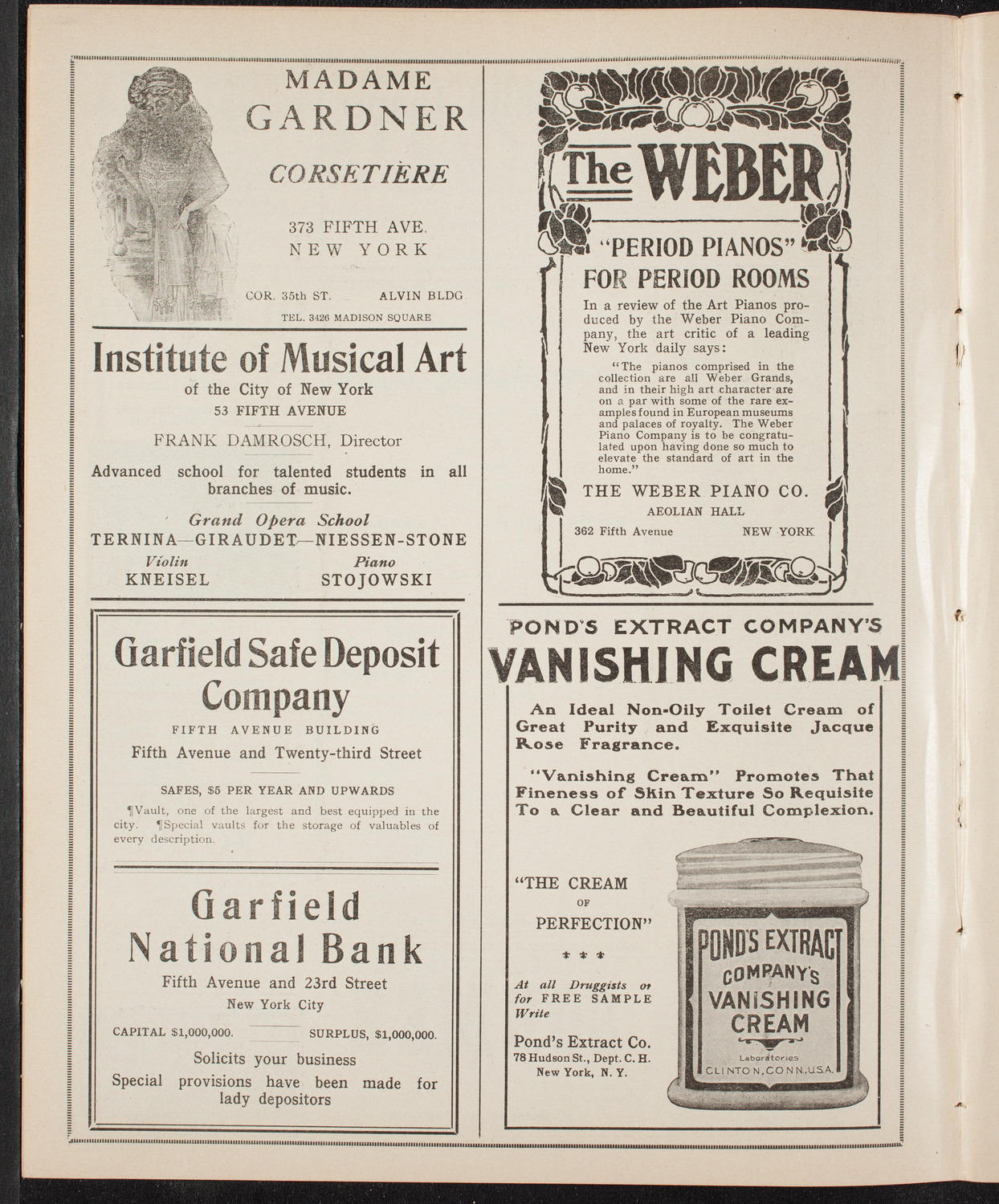 New York Philharmonic, February 18, 1910, program page 6