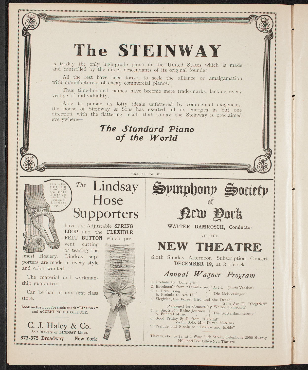 Symphony Concert for Young People, December 18, 1909, program page 4