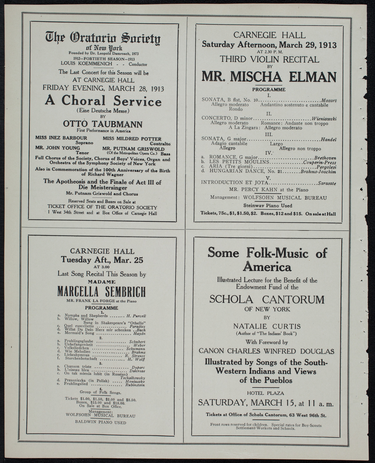Symphony Concert for Young People, March 15, 1913, program page 10