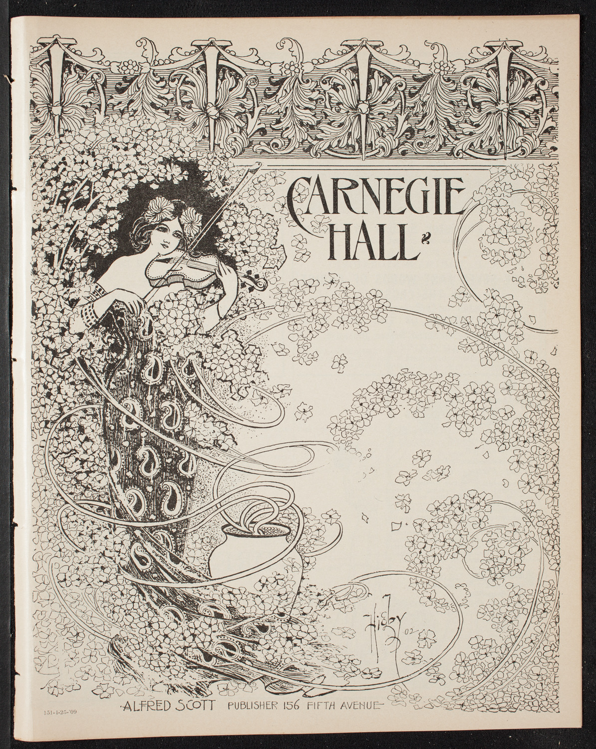 Catholic Oratorio Society, April 25, 1909, program page 1