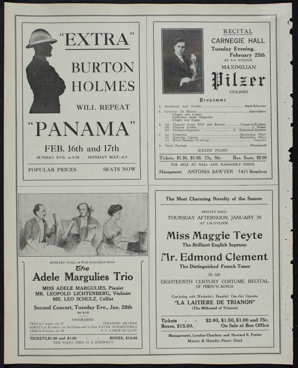 Russian Symphony Society of New York, January 25, 1913, program page 10