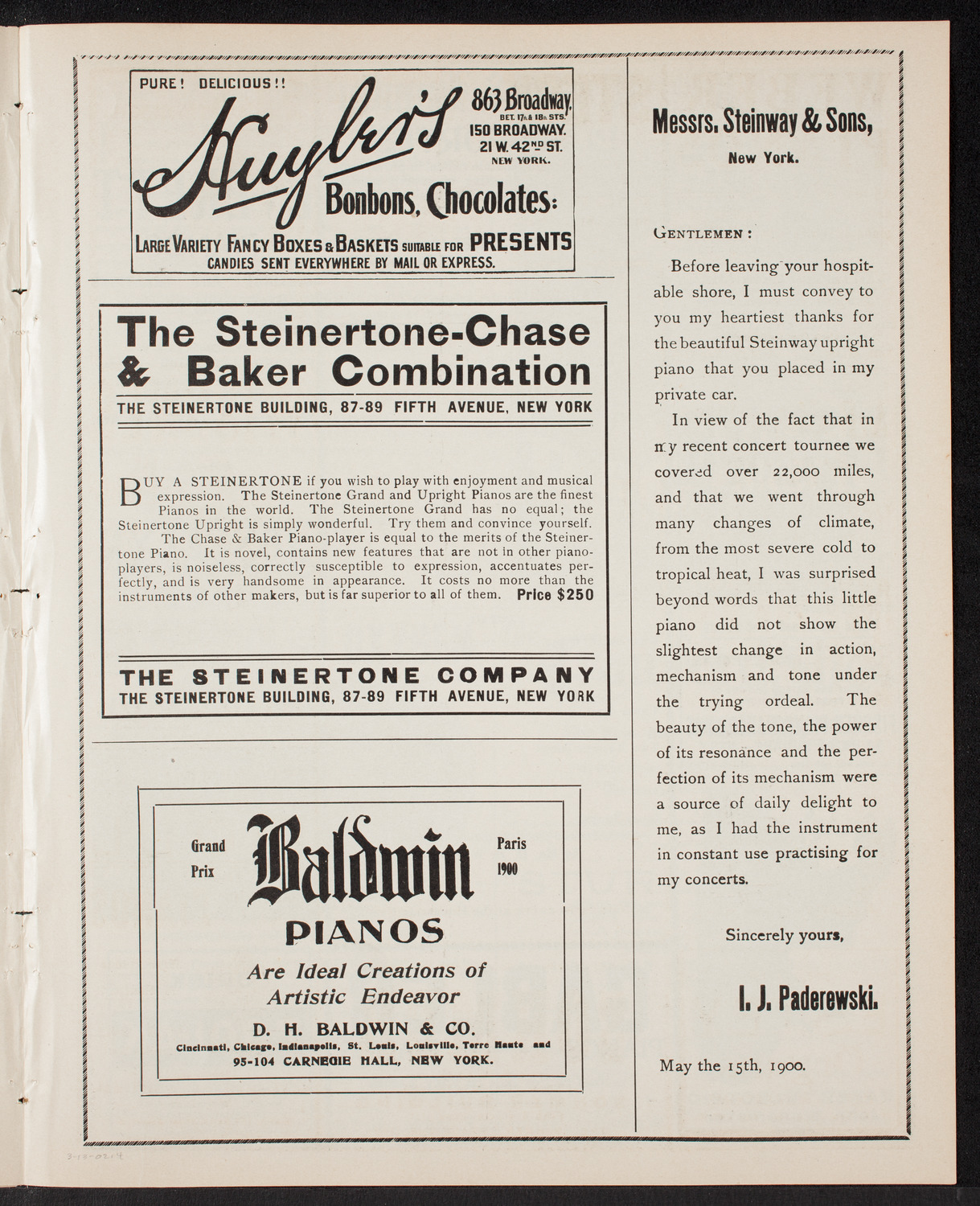 Musical Art Society of New York, March 13, 1902, program page 7