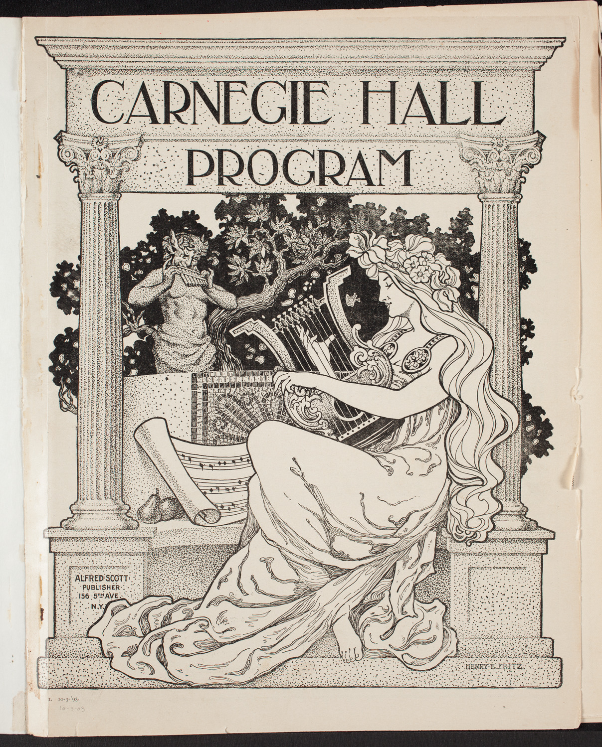 Metropolitan Street Railway Association Vaudeville Program, October 3, 1903, program page 1