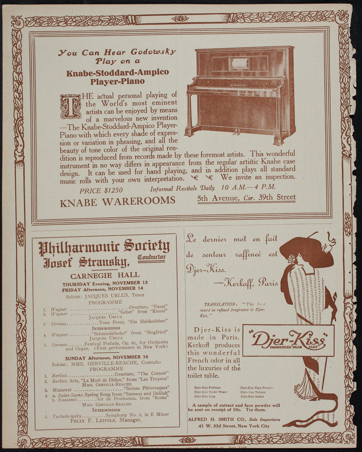 Elmendorf Lecture: Southern India, November 2, 1913, program page 12