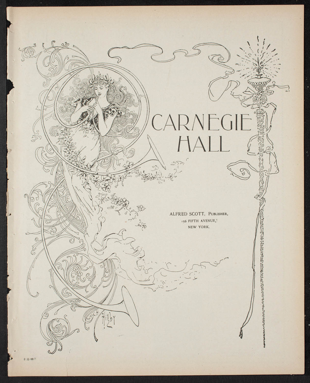 Symphony Concert for Young People, March 11, 1899, program page 1
