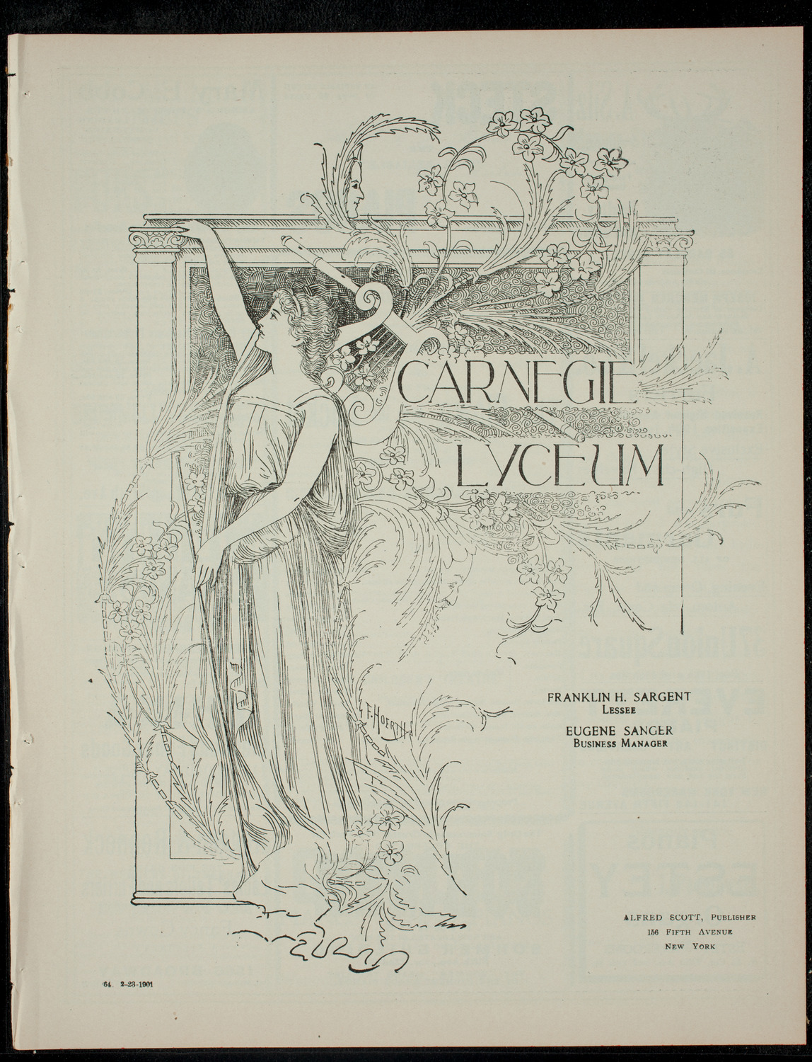 The Children's Theatre, February 23, 1901, program page 1