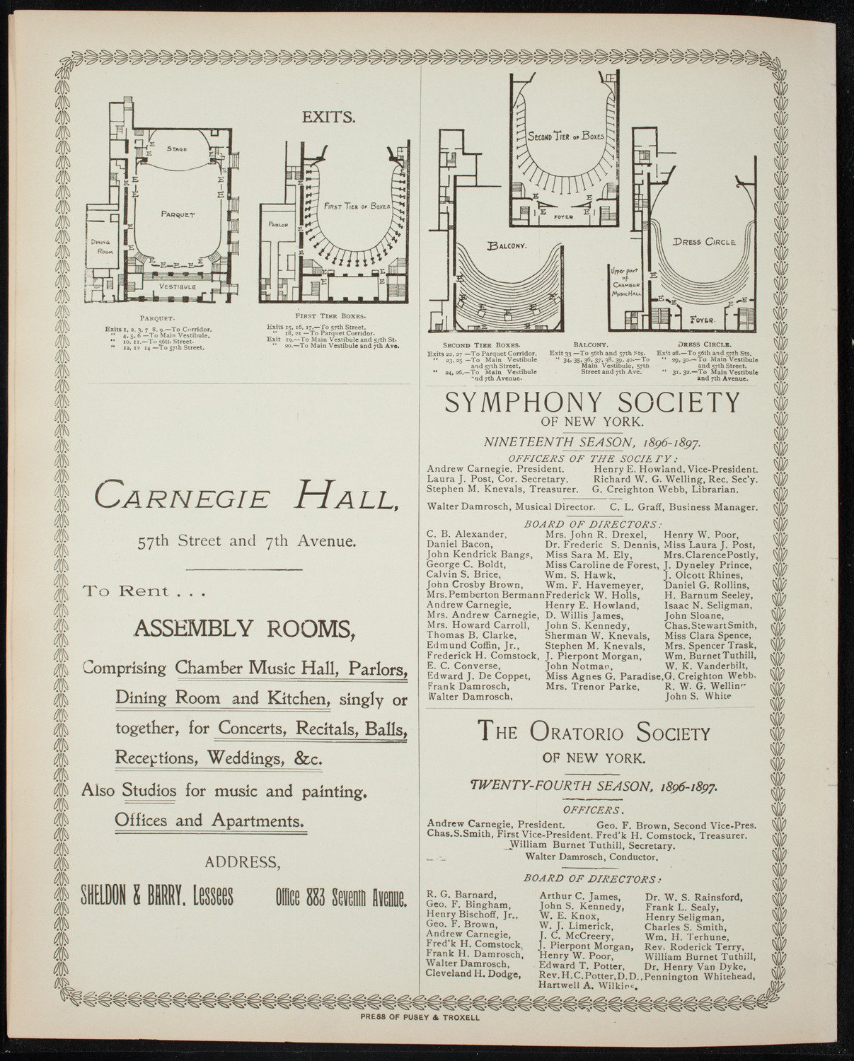 New York Banks' Glee Club, April 21, 1897, program page 8