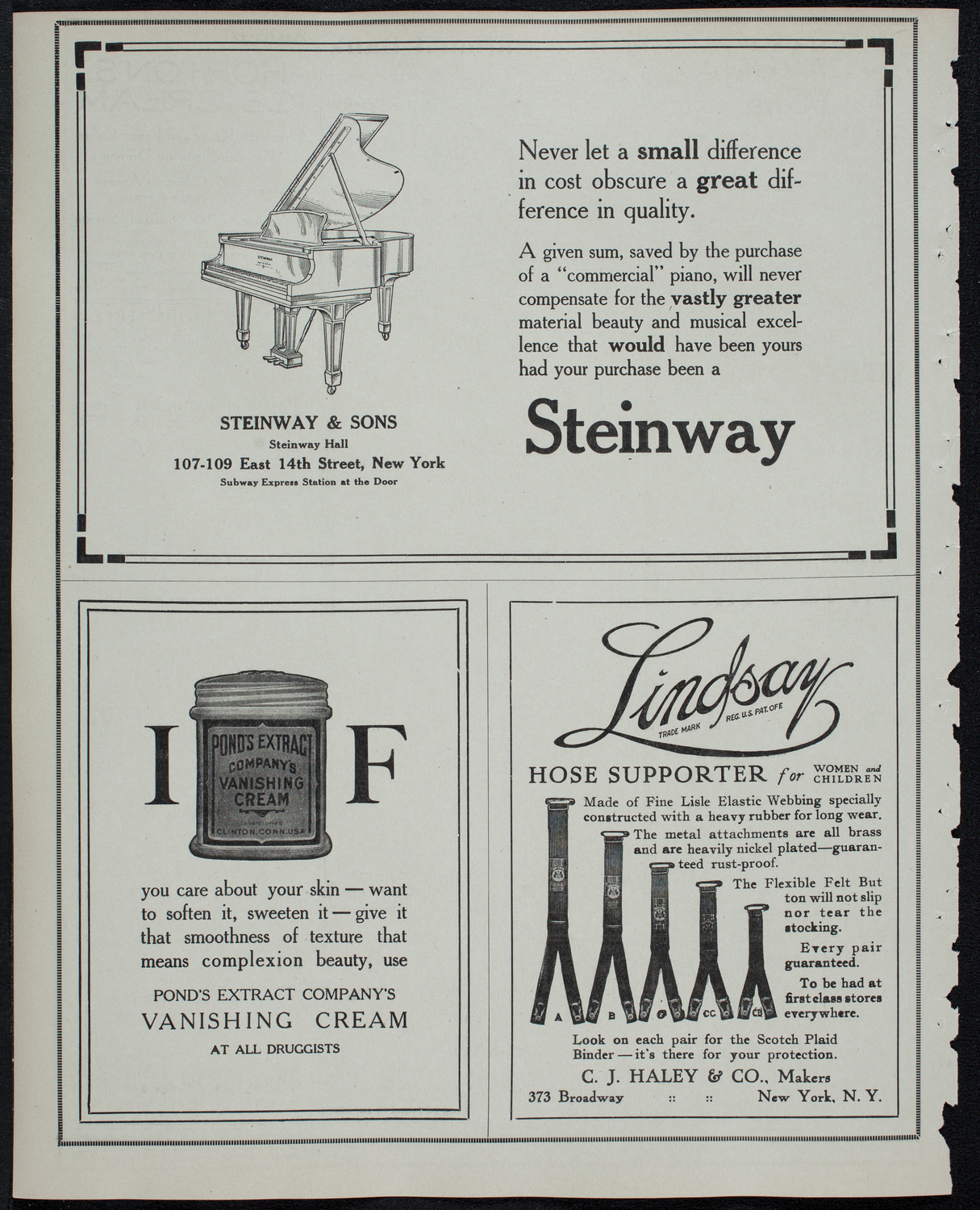 Julia Culp, Contralto, February 27, 1913, program page 4