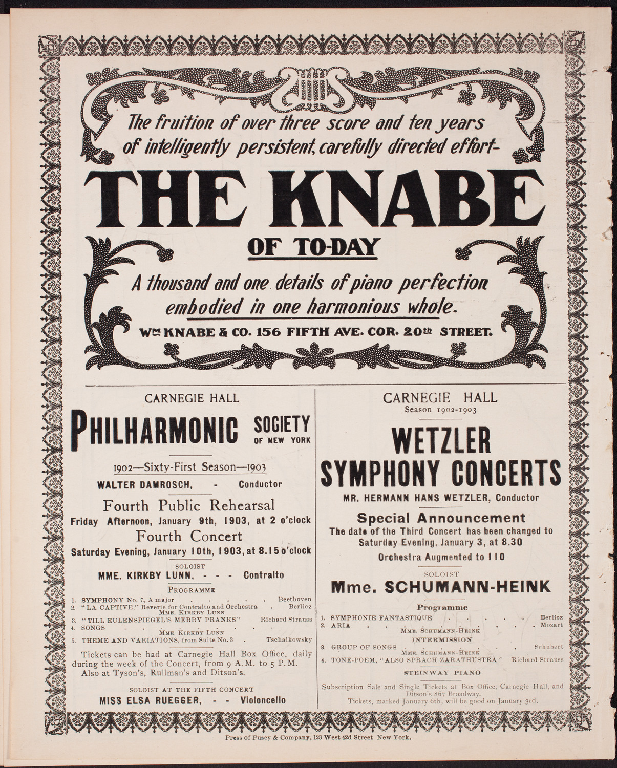 Oratorio Society of New York, December 27, 1902, program page 12