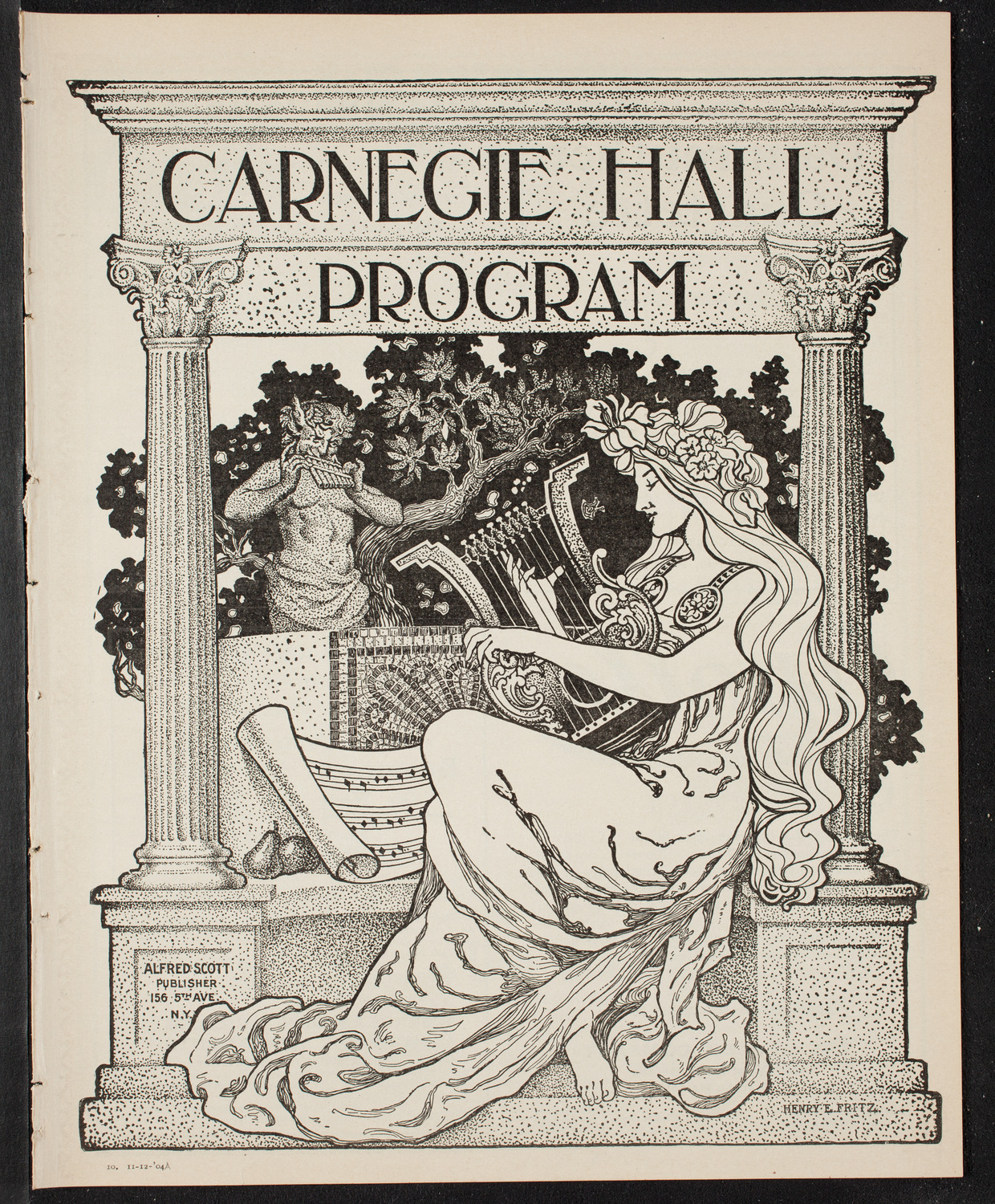 Marcella Sembrich, Soprano, November 12, 1904, program page 1