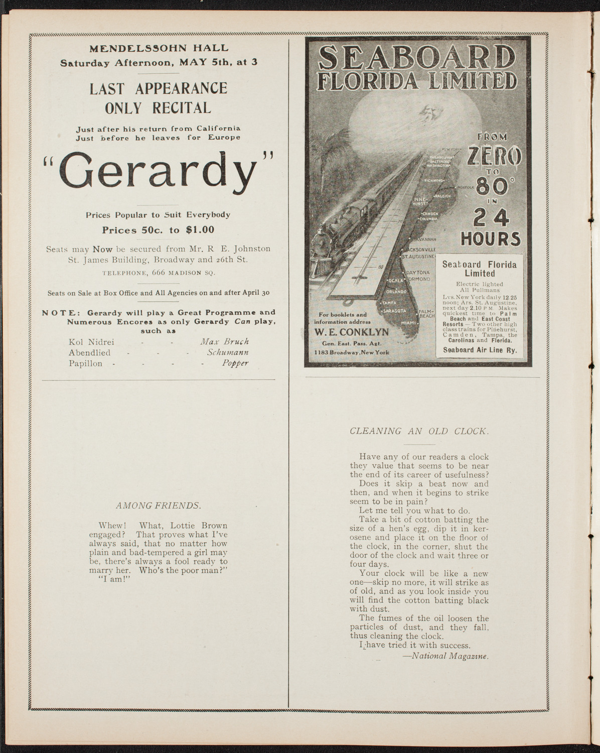 German Music Festival, April 29, 1906, program page 10