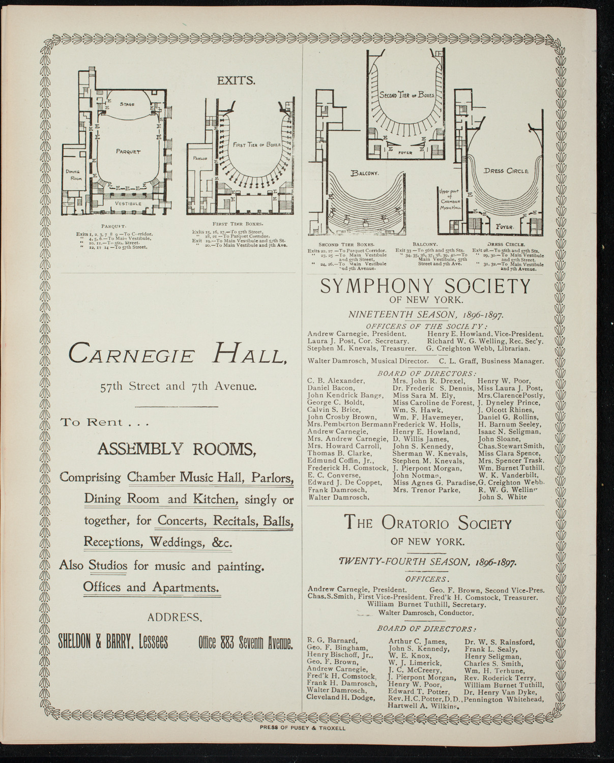 Illustrated Lecture: Evolution of the Earth, May 6, 1897, program page 8